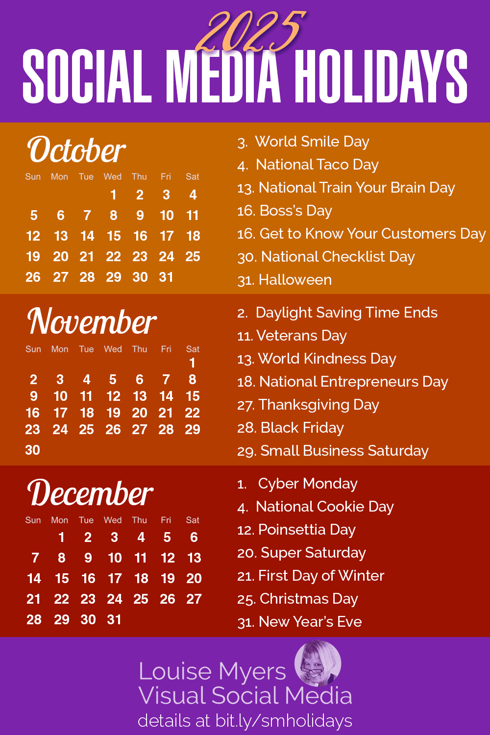 Social Media Calendar November 2025