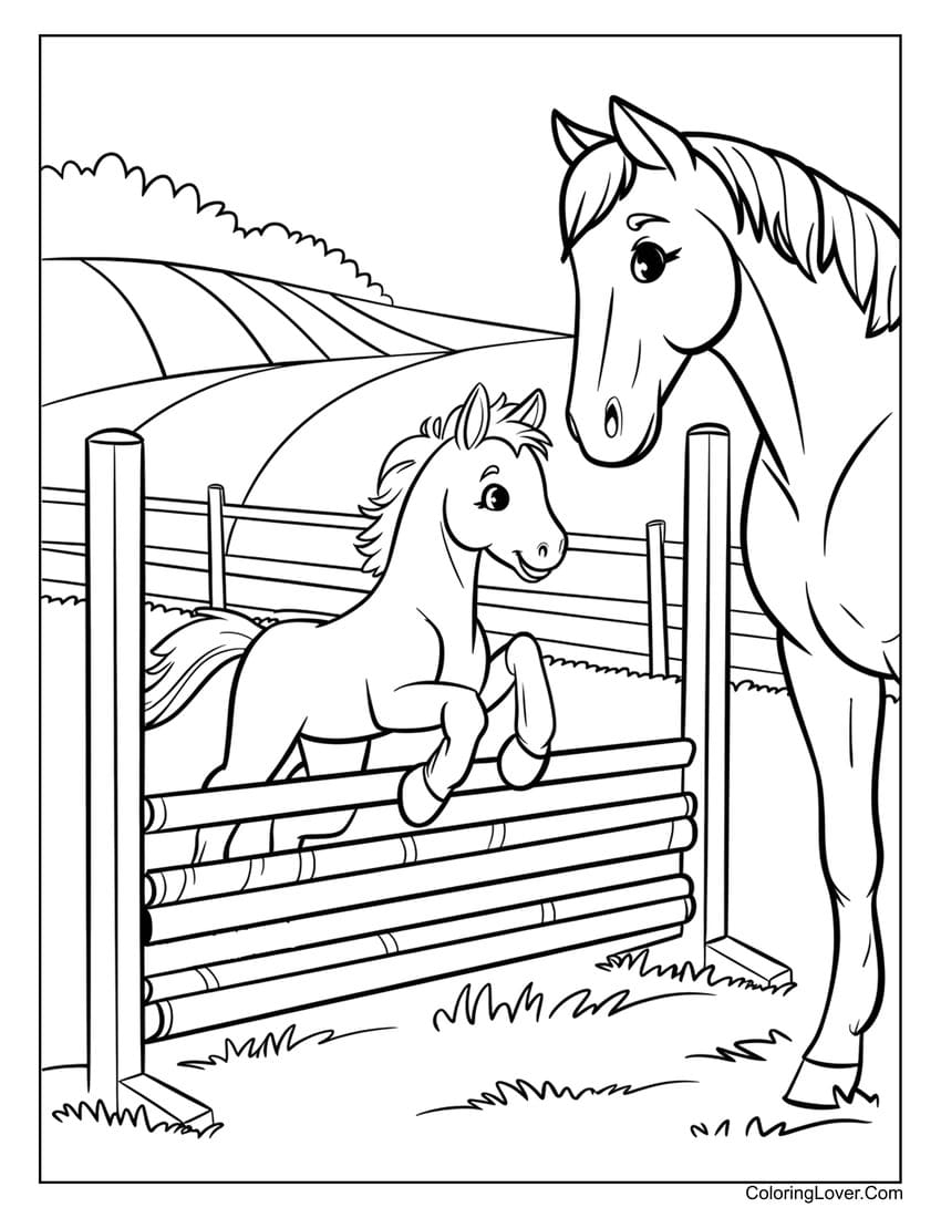 Free Printable Horse Coloring Pages