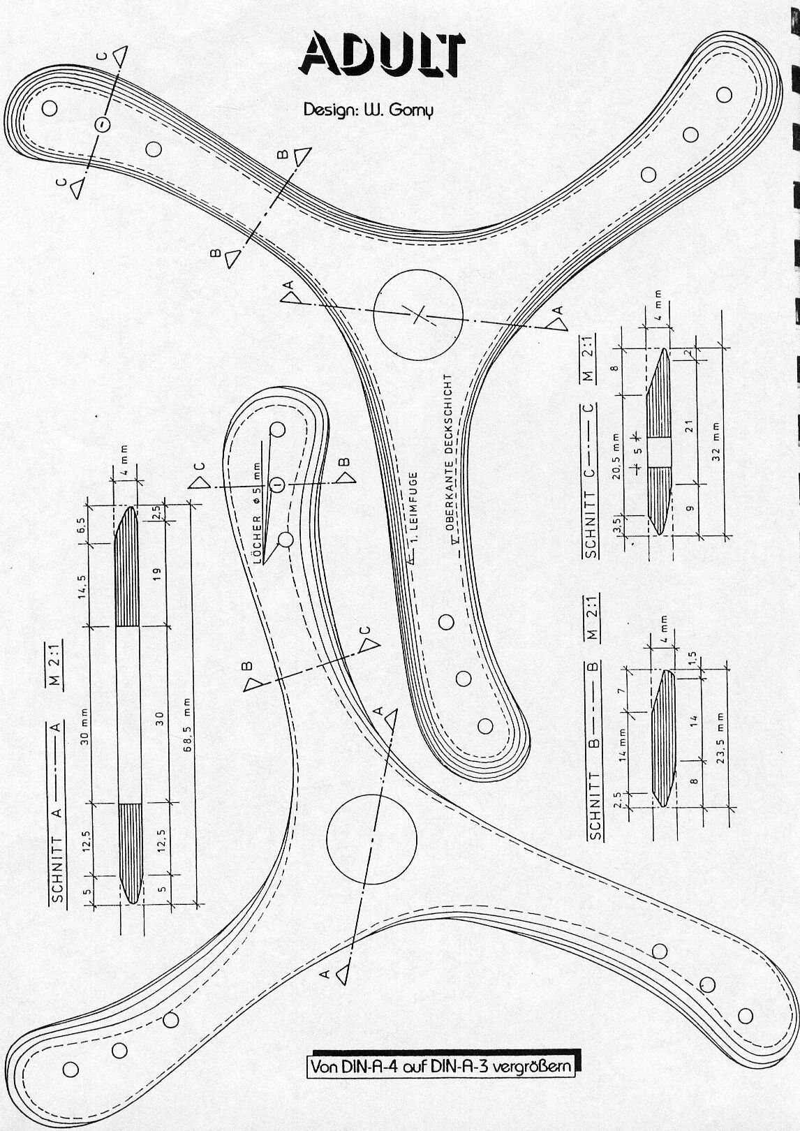 Free Boomerang Printable Template