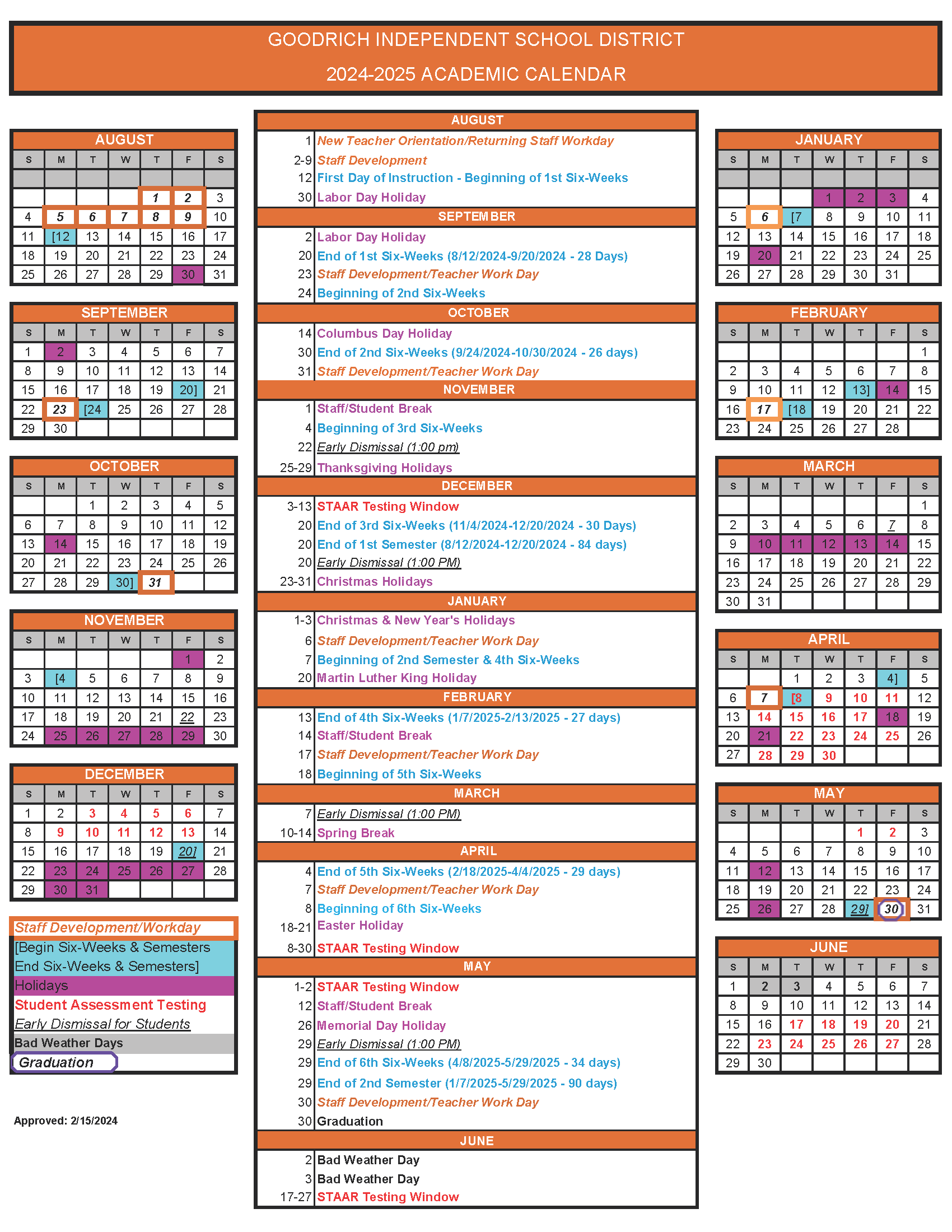 2024 2025 Academic Calendar Now Available Goodrich Secondary Schools 2024 2025 Academic Calendar Now Available Goodrich Secondary Schools