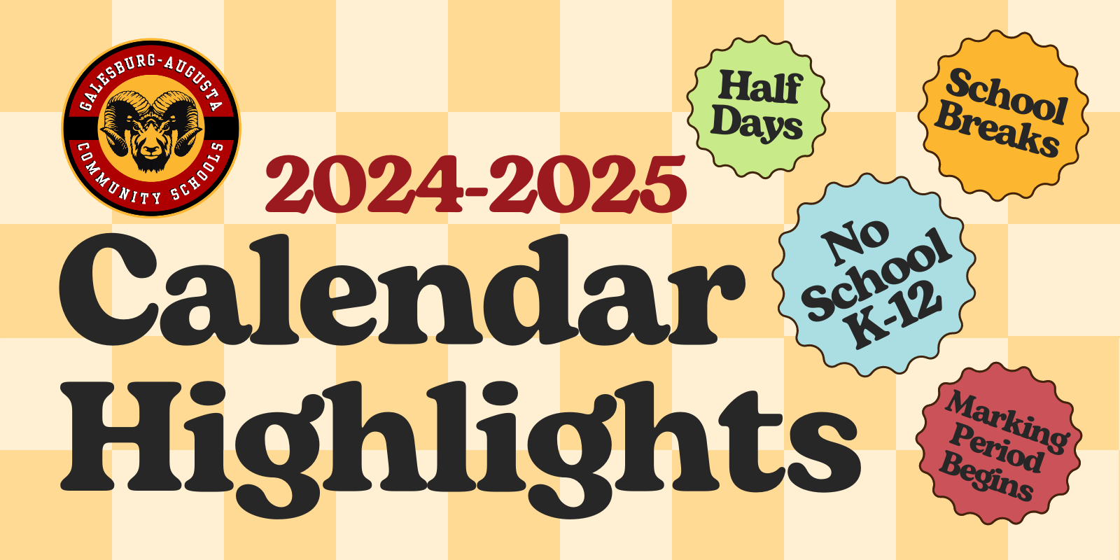 2024 2025 Calendar Highlights Available Now Galesburg Augusta 
