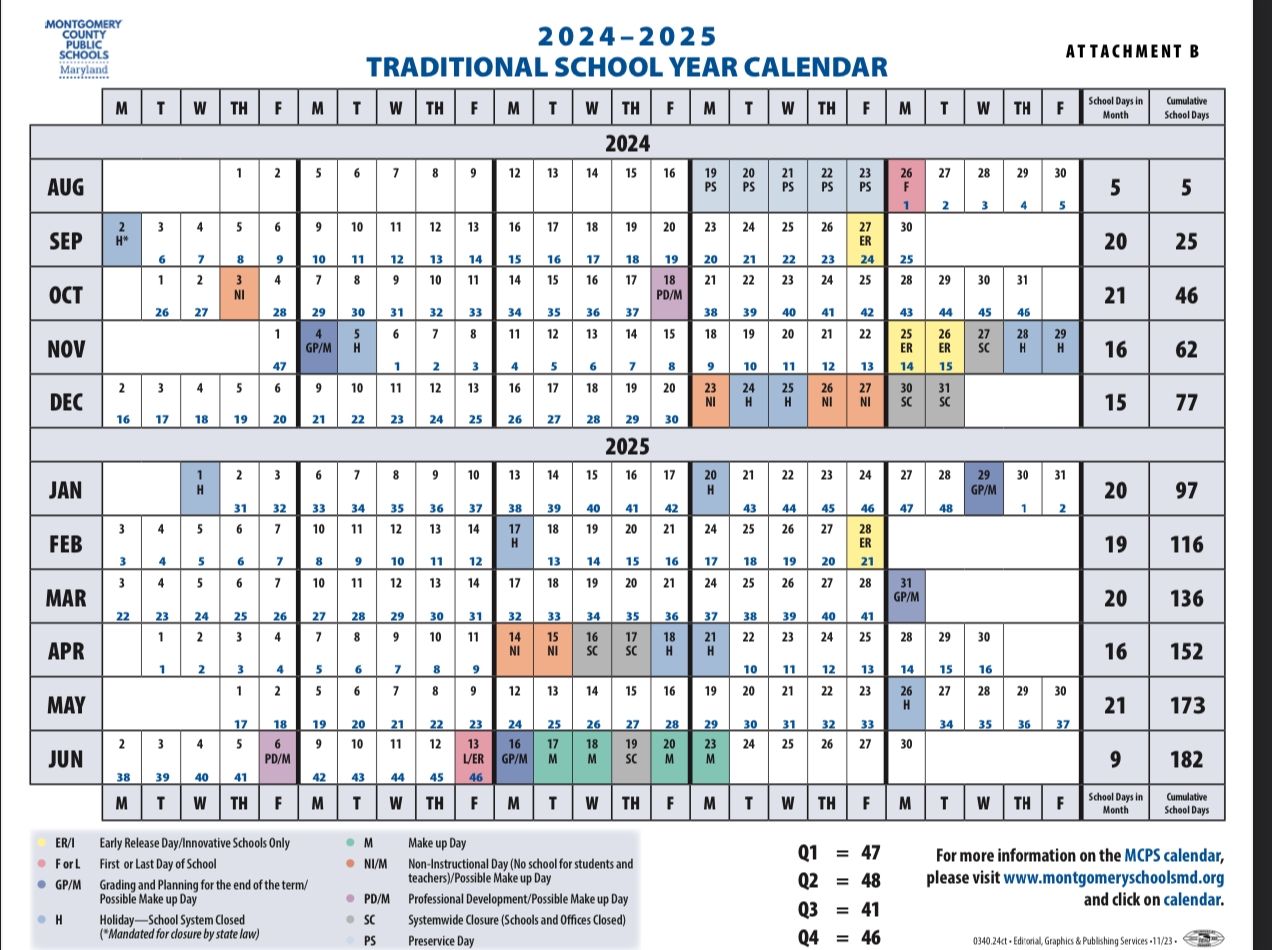 2024 2025 School Year Calendar Approved The MoCo Show
