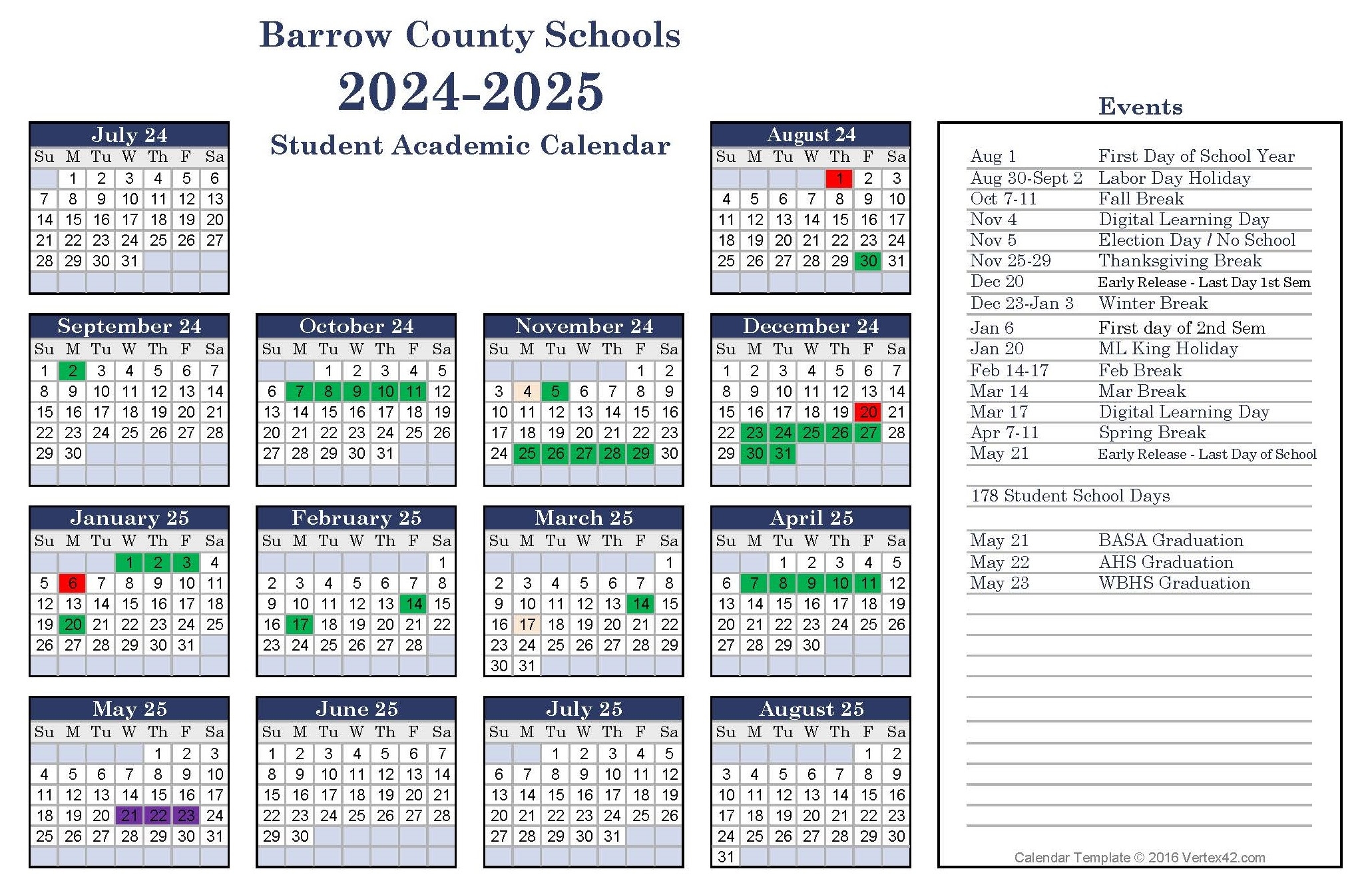 Augusta County 2023-2025 School Calendar