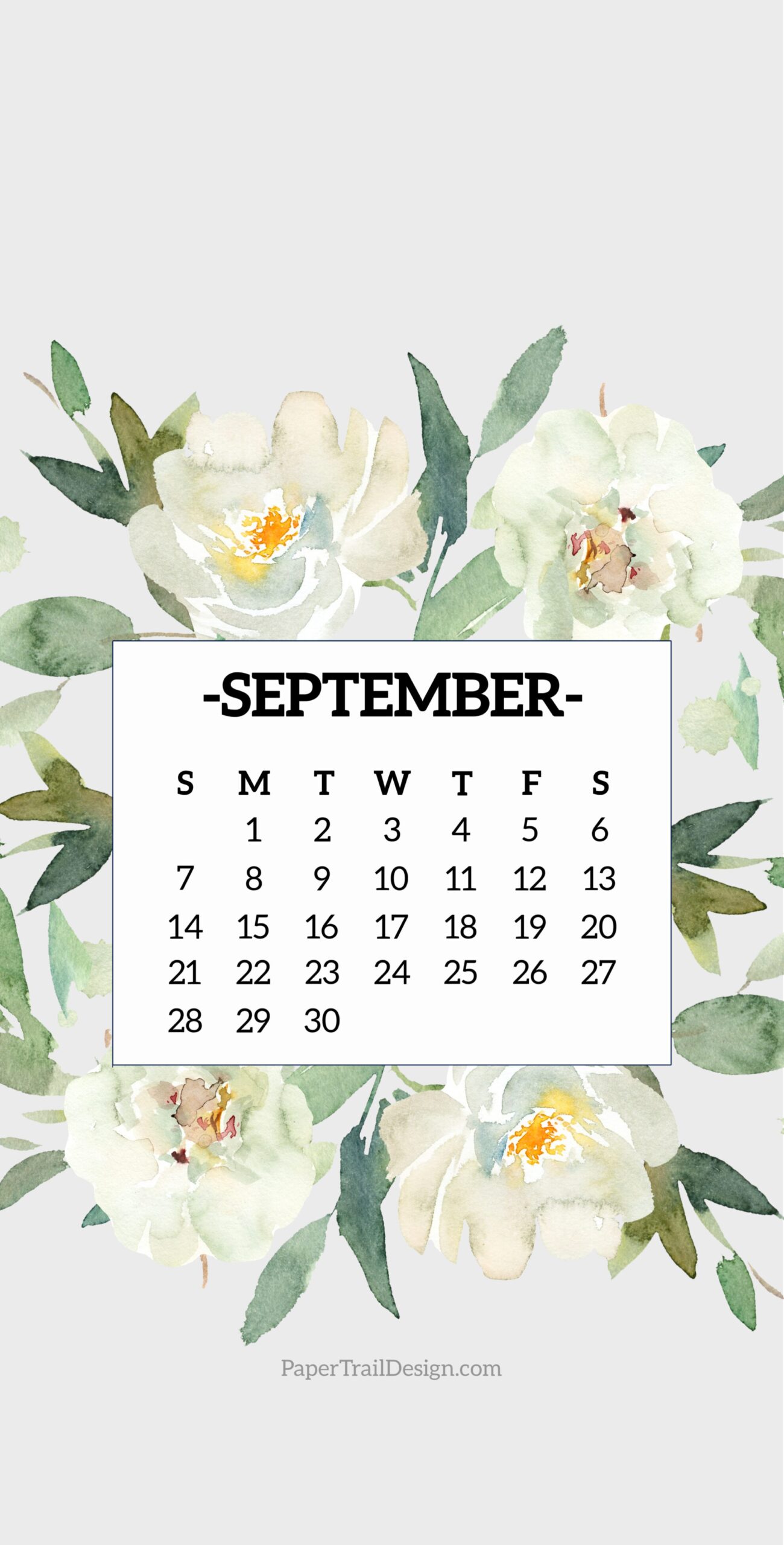2025 Calendar Phone Wallpapers Paper Trail Design