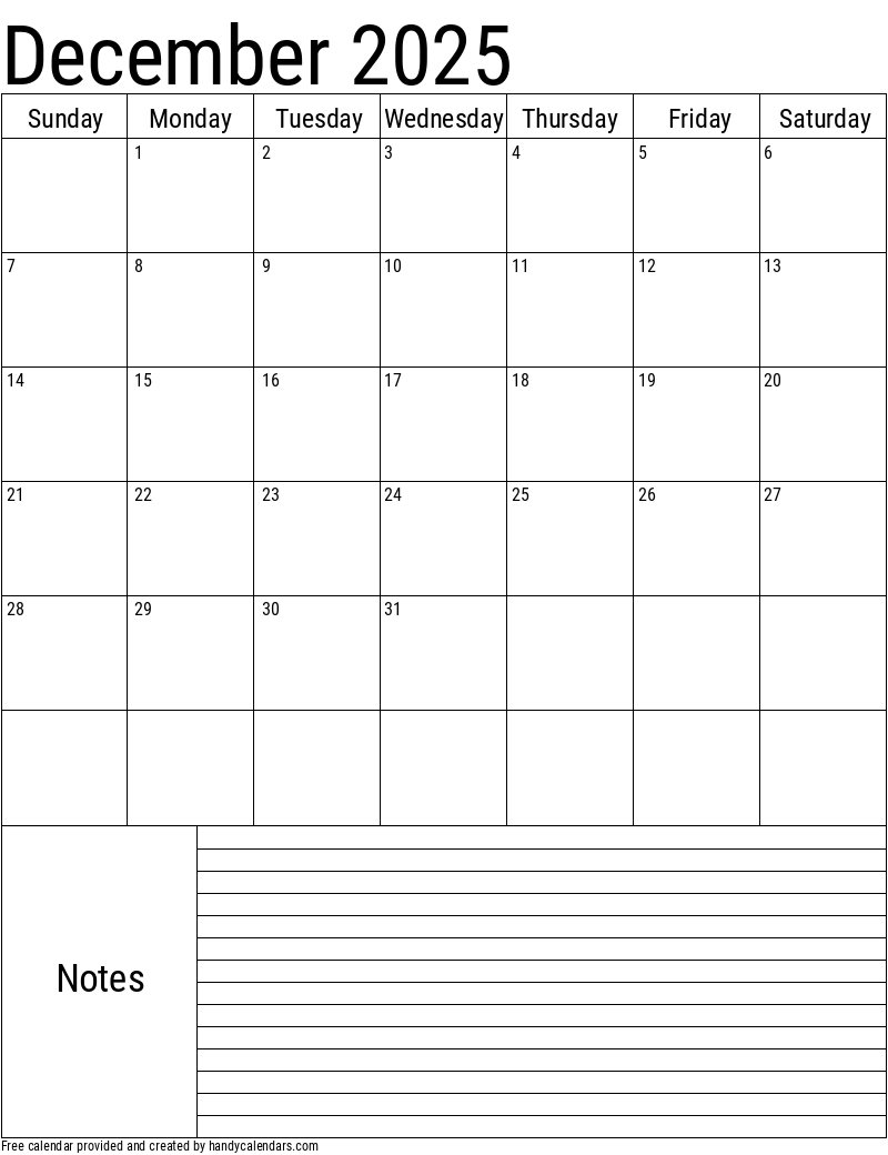 Sports Calendar December 2025
