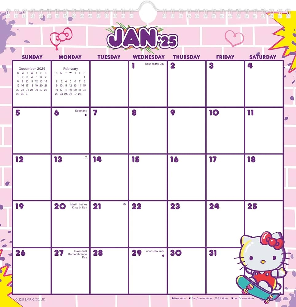 October 2025 Calendar Hello Kitty
