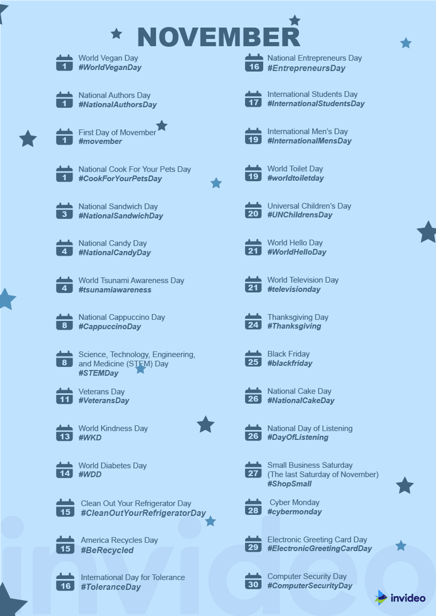 2025 s Complete List Of Social Media Holidays With Hashtags