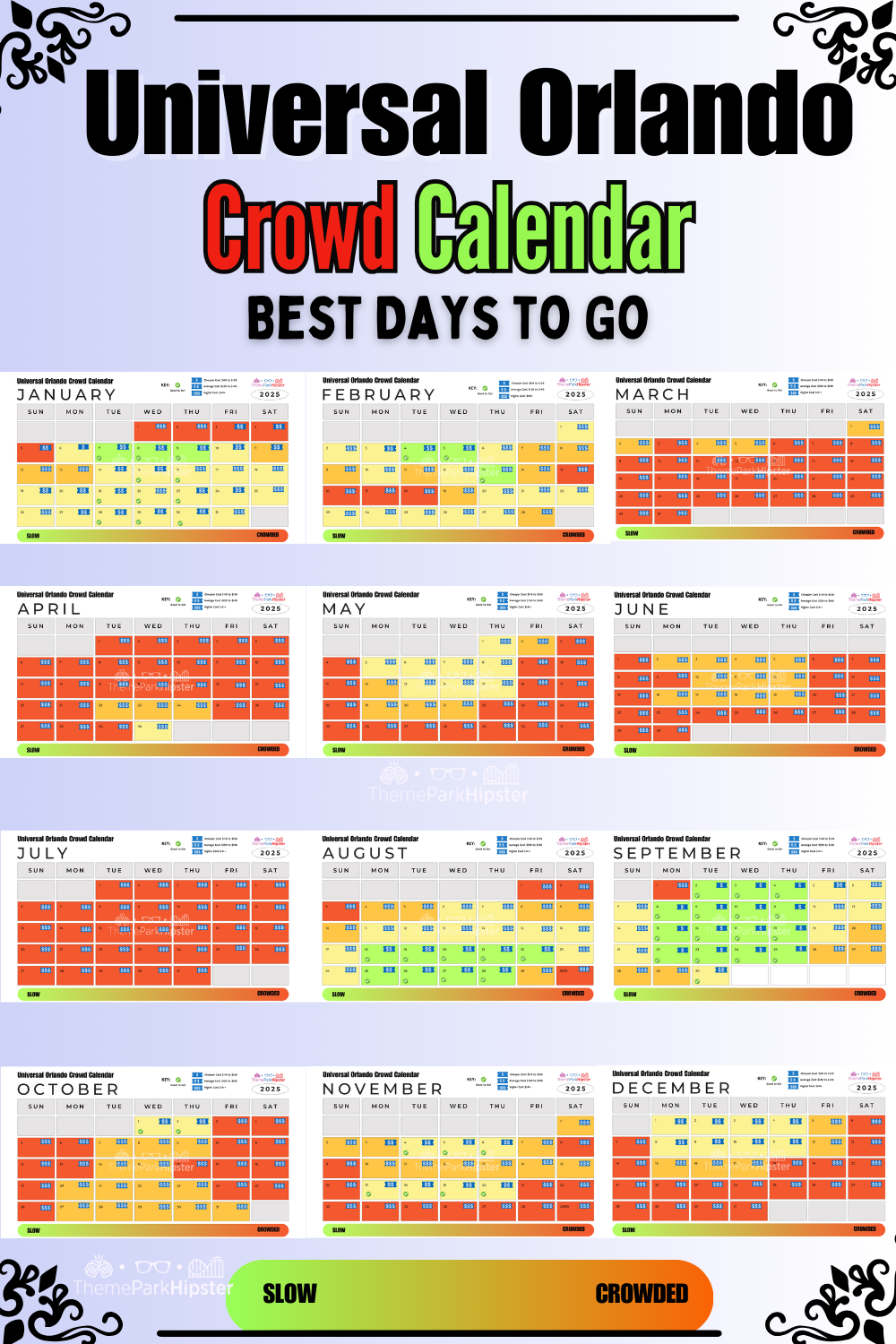 2025 Universal Studios Orlando Crowd Calendar Avoid The Busy Days 