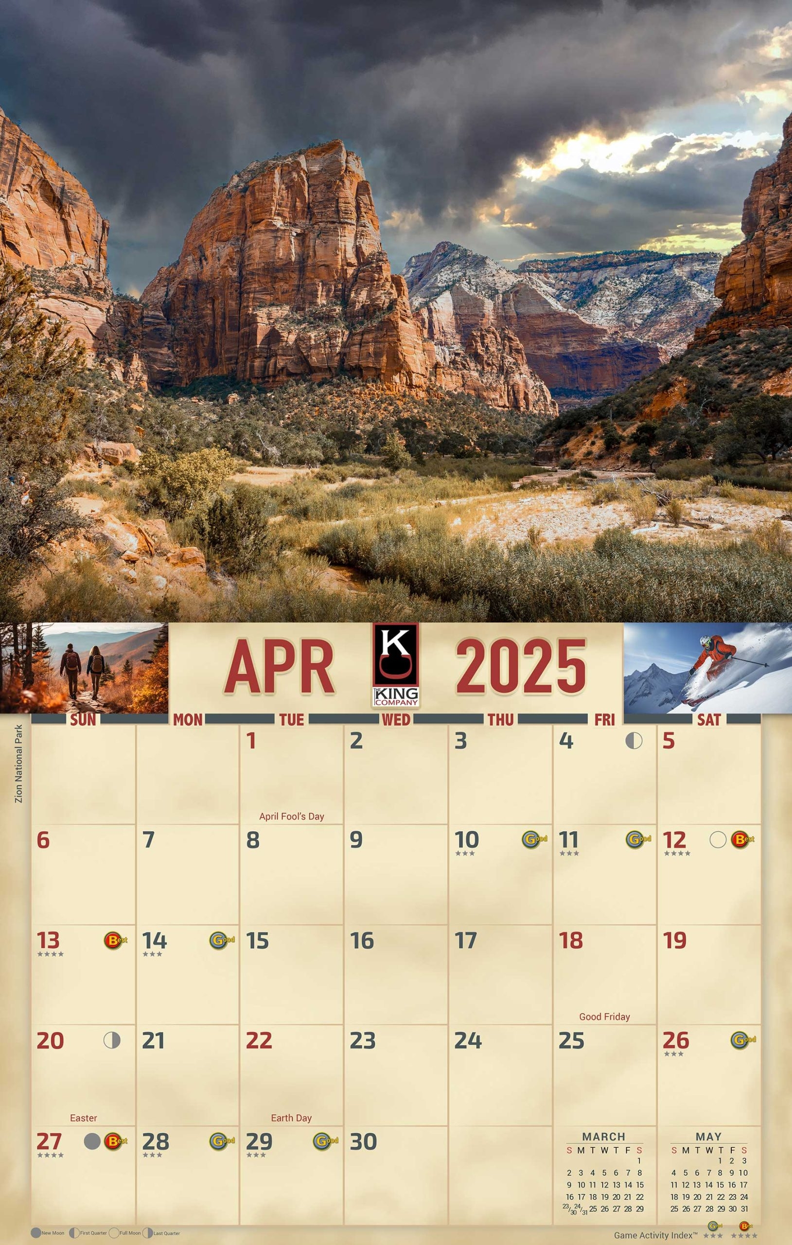 2025 Utah Scenic Landscape Wall Calendar The KING Company