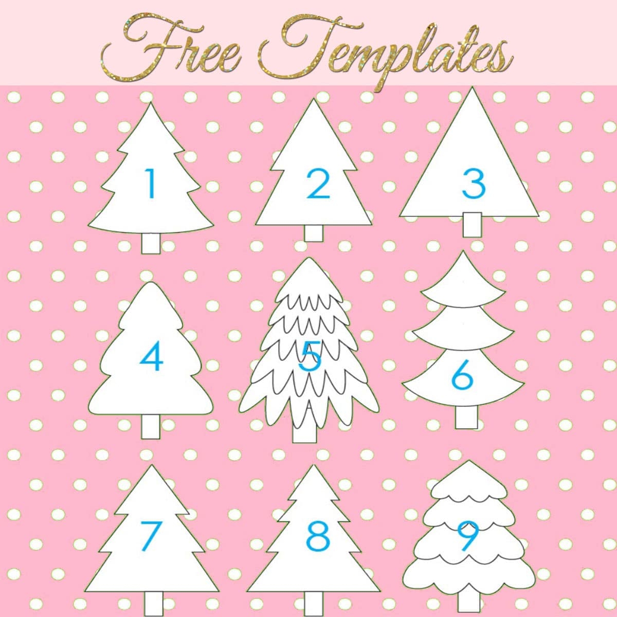 27 Free Christmas Tree Templates Printable Tree Outlines TREASURIE