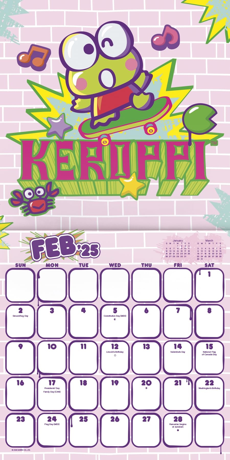 October 2025 Calendar Hello Kitty