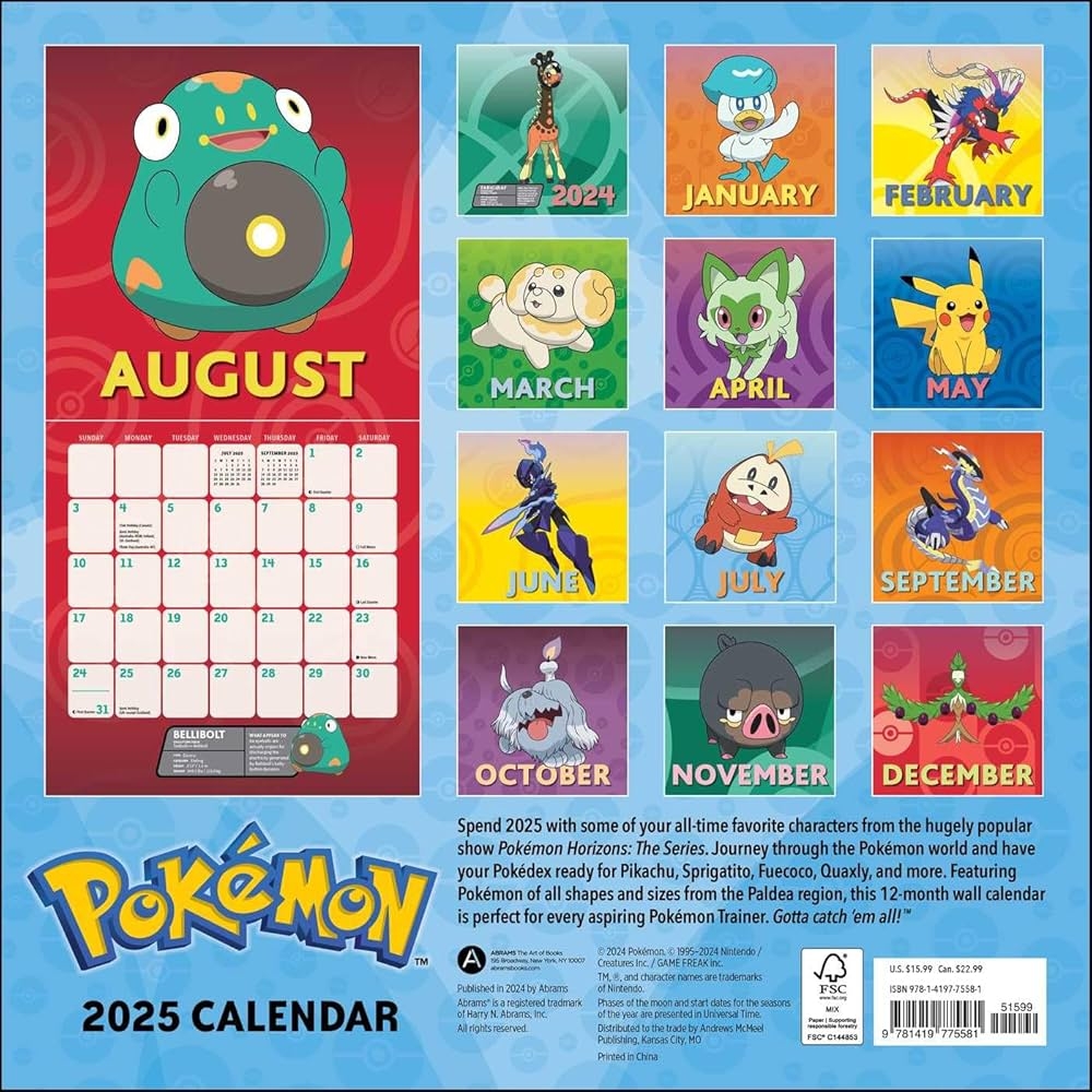 October 2025 Calendar Pokemon Go