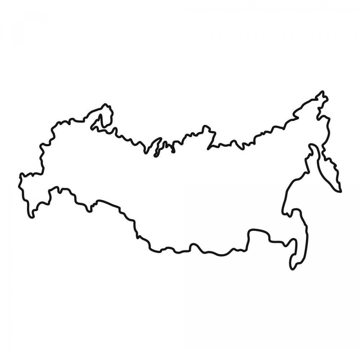 Blank Map Of Russia Outline Map And Vector Map Of Russia