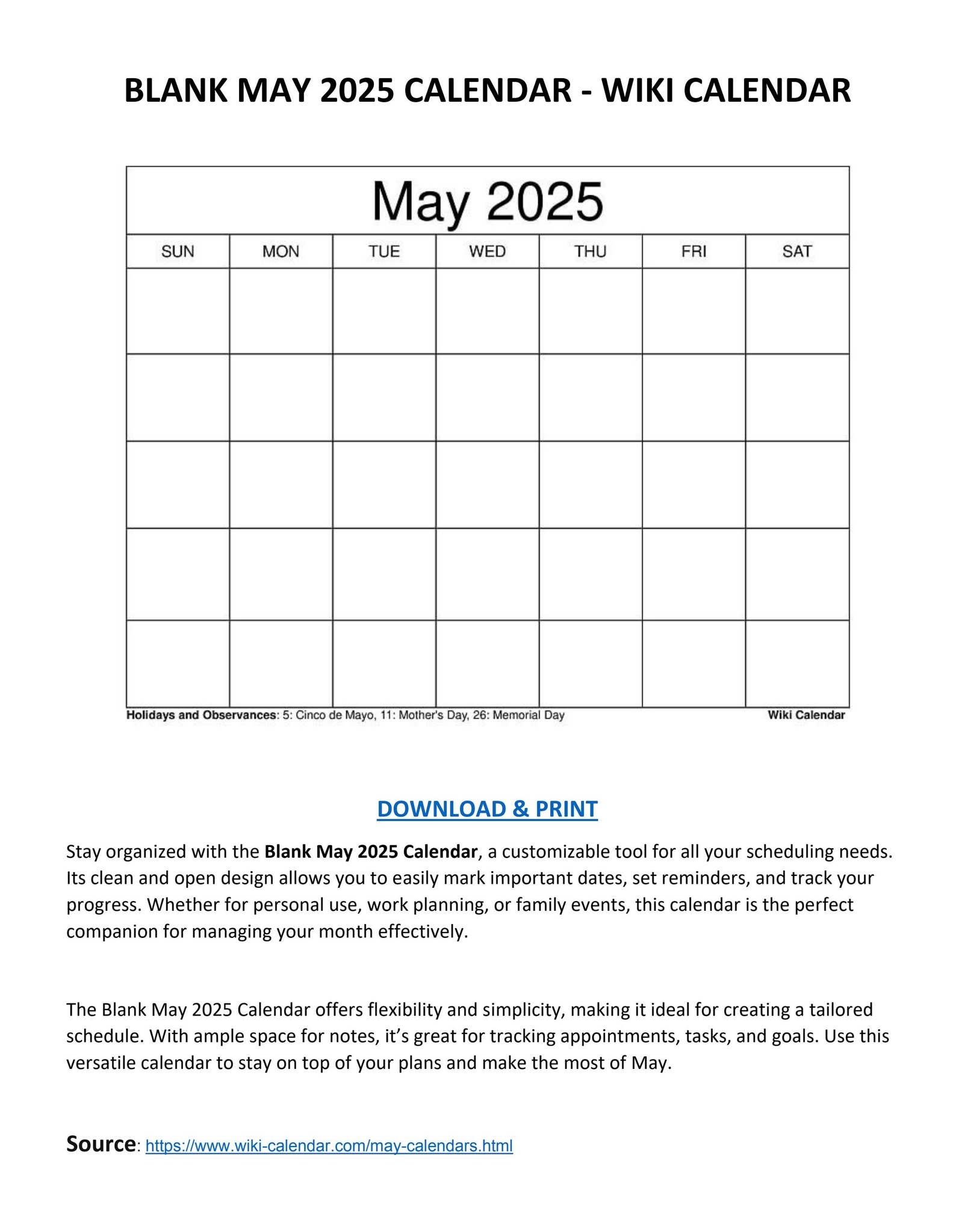 Wiki Calendar November 2025 Printable