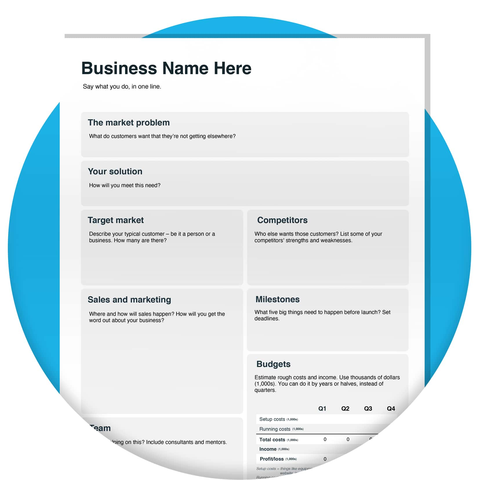 Business Plan Templates Create A Business Plan Xero MY