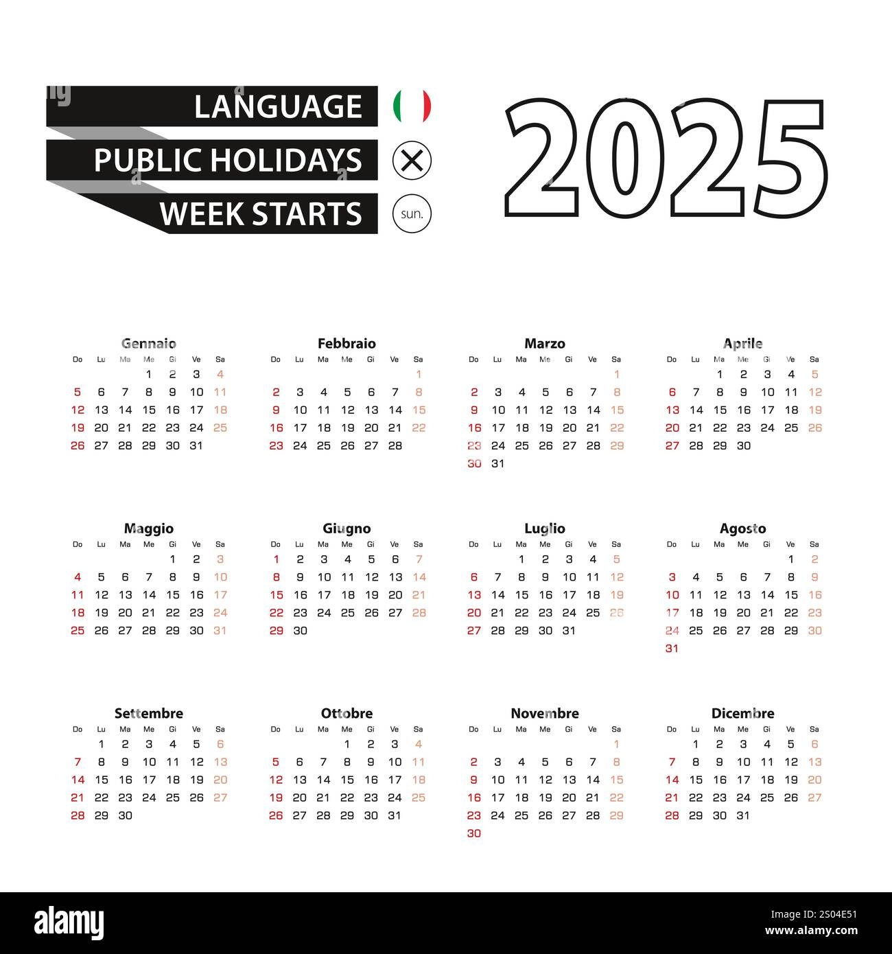 Calendar 2025 Italian Cut Out Stock Images U0026 Pictures Alamy Calendar 2025 Italian Cut Out Stock Images U0026 Pictures Alamy
