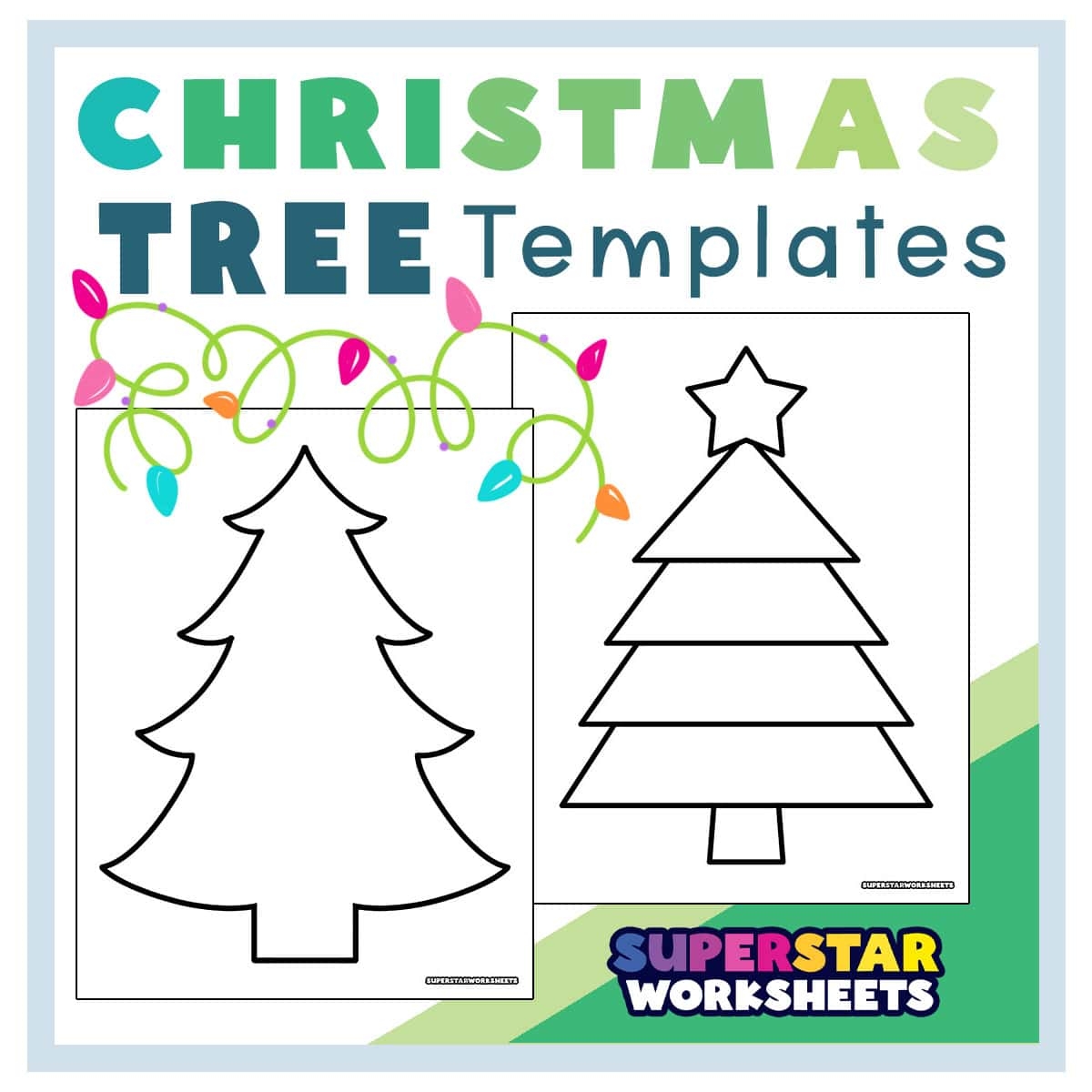 Free Xmas Tree Template Printable
