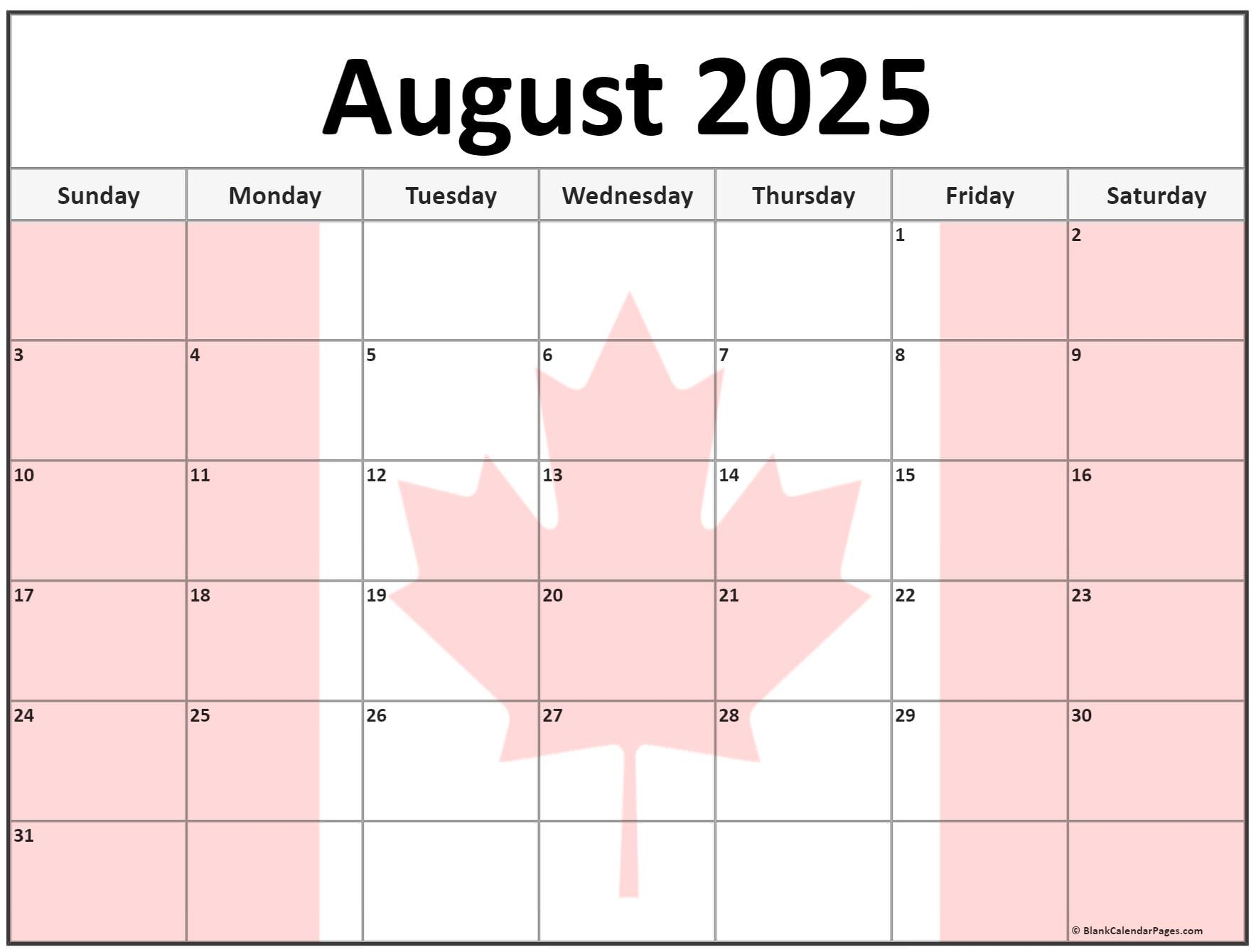 Collection Of August 2025 Photo Calendars With Image Filters Collection Of August 2025 Photo Calendars With Image Filters
