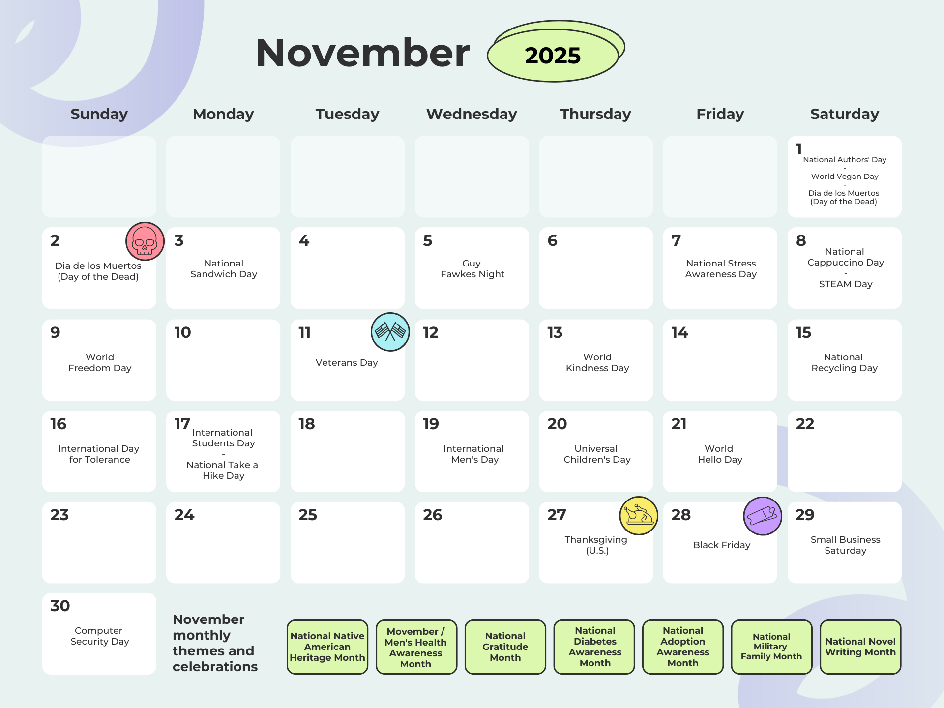 Complete 2025 Social Media Holidays Calendar 250 Dates 