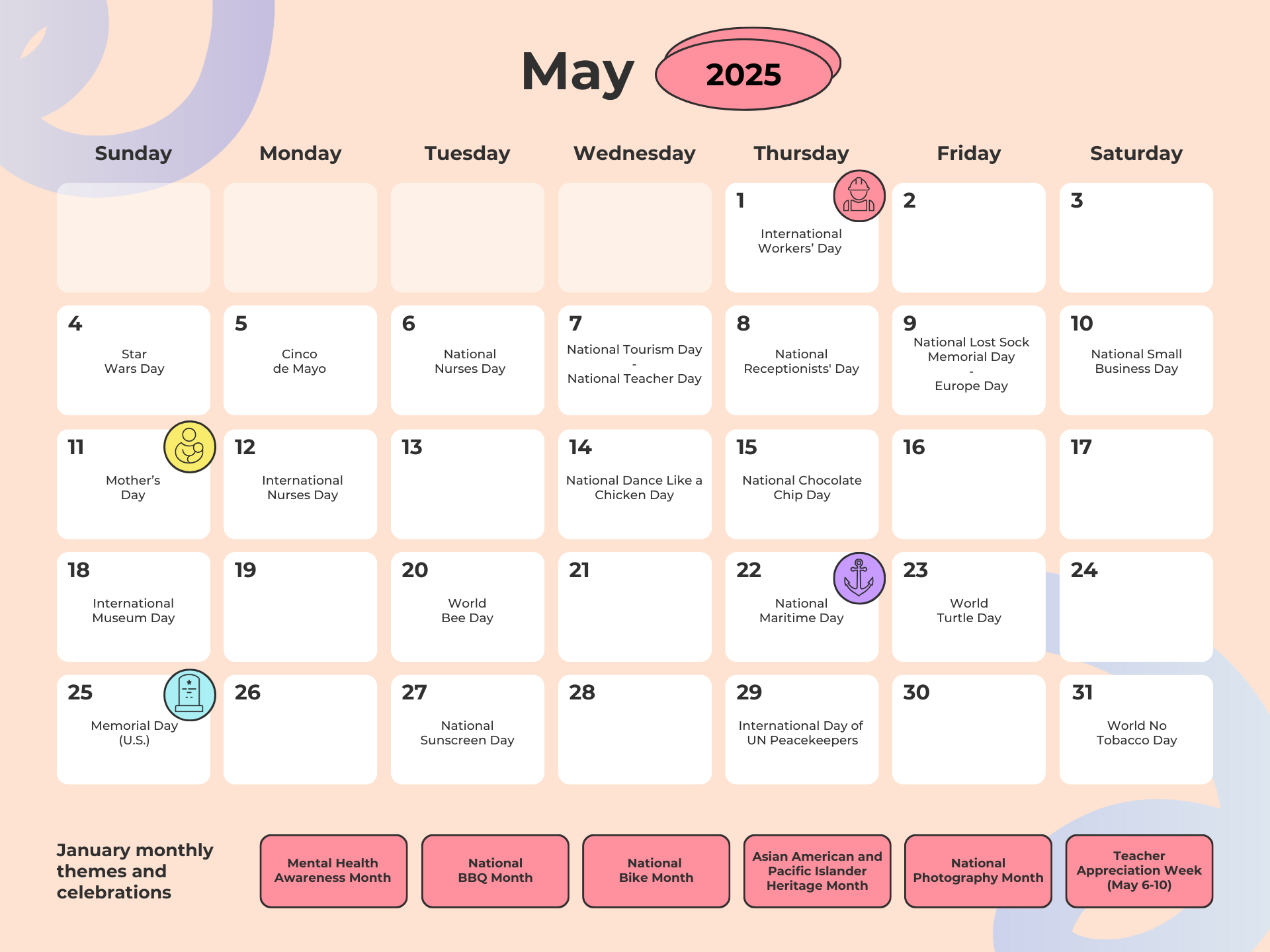 Starbucks October Calendar 2025