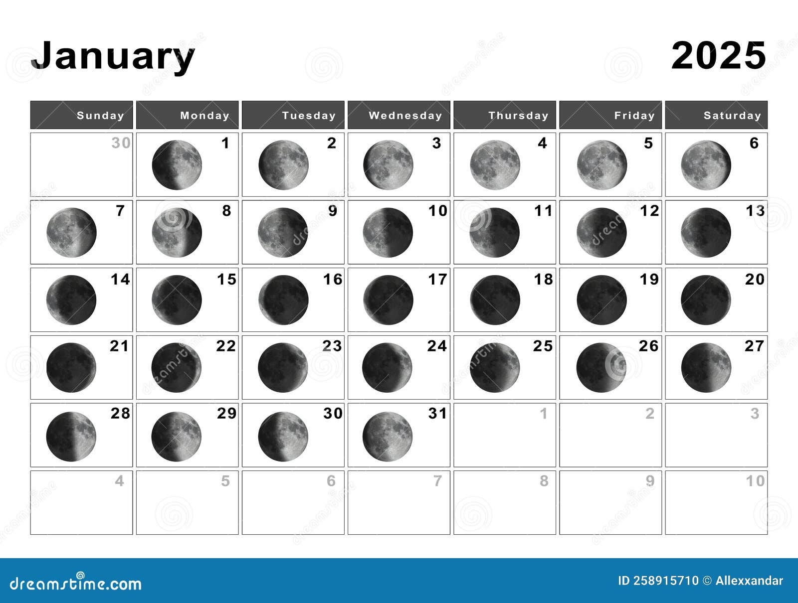 Phases Of The Moon Calendar December 2025