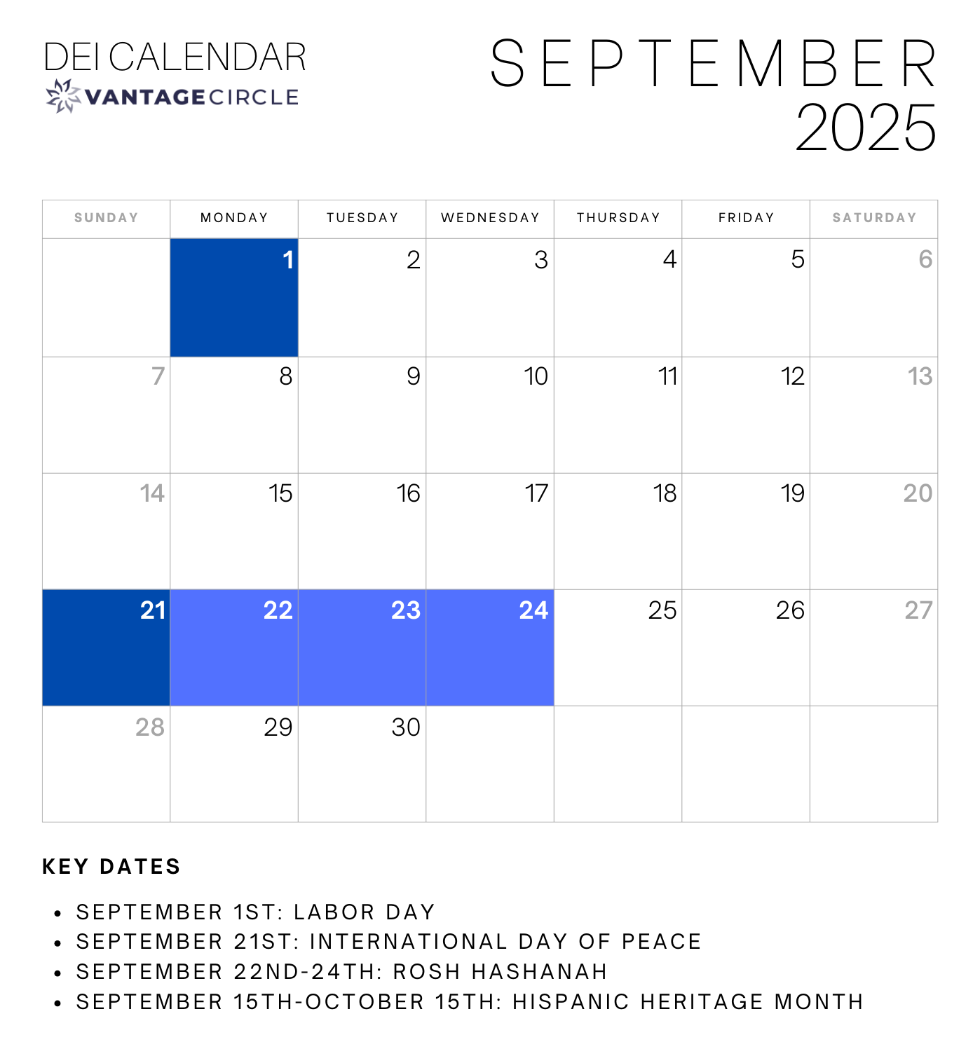DEI Calendar 2025 Key Dates For Celebrating Diversity And