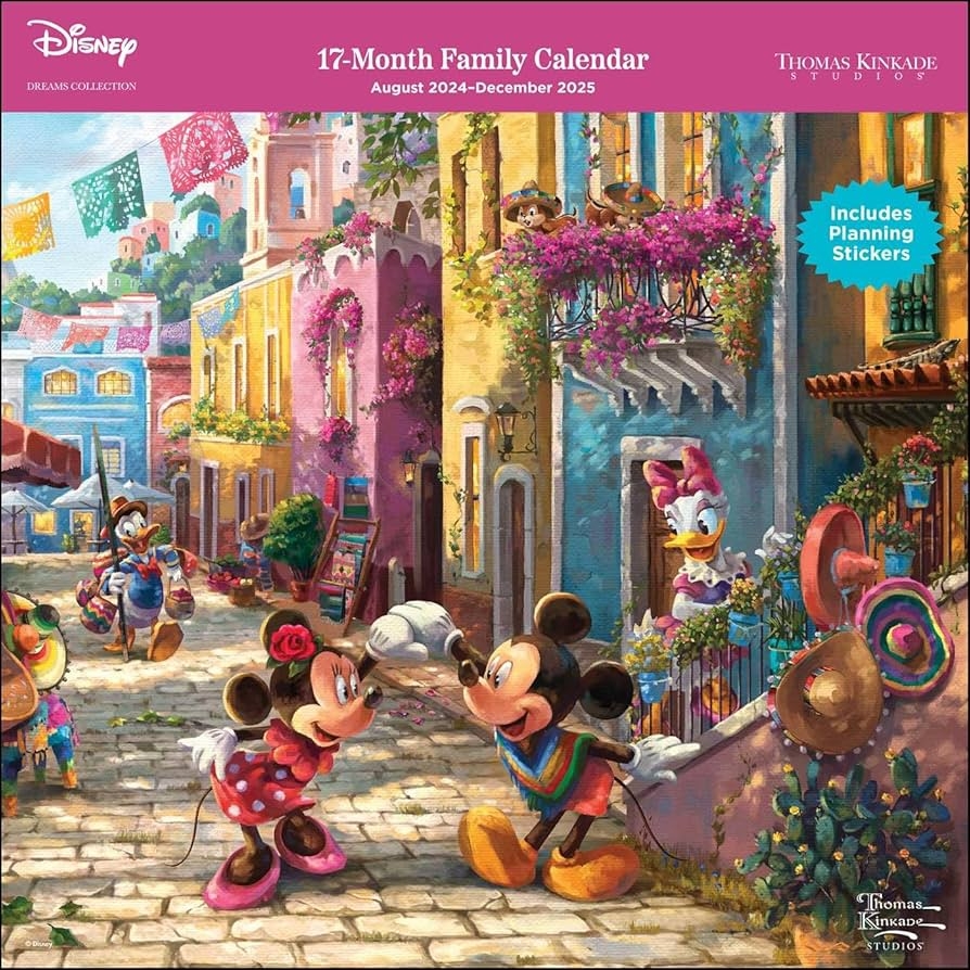 Disney Dreams Collection By Thomas Kinkade Studios 17 Month 2024 2025 Family Wall Calendar Amazon co uk Thomas Kinkade Studios Kinkade Thomas 9781524889074 Books