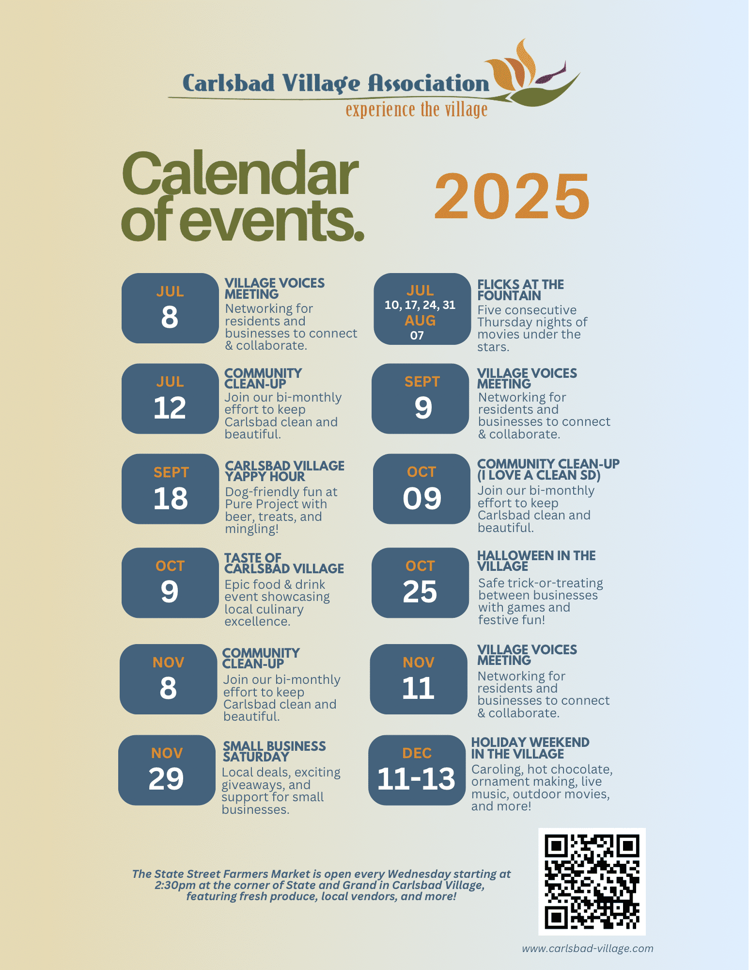 Event List 2025 Events Carlsbad Village CA Event List 2025 Events Carlsbad Village CA