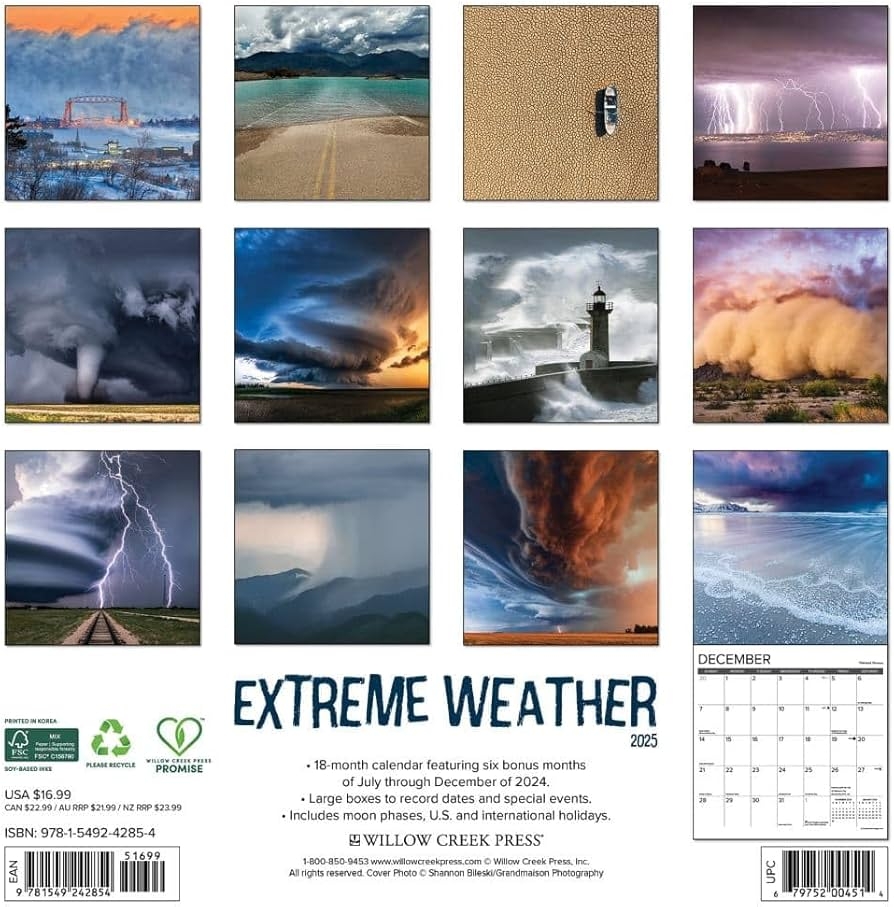Weather Calendar For December 2025