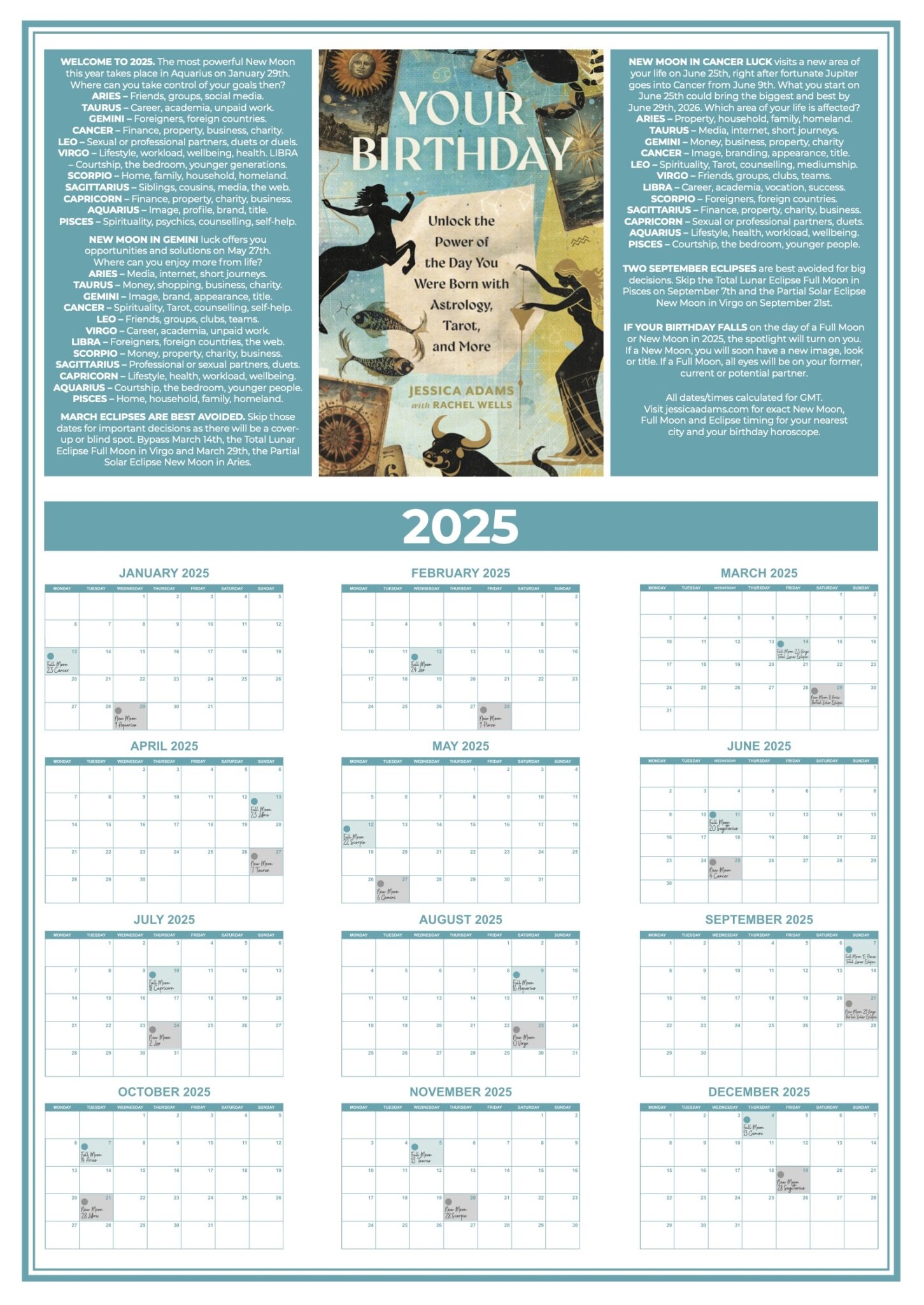 Free 2025 Astrology Moon Calendar Jessica Adams Psychic Astrologer Free 2025 Astrology Moon Calendar Jessica Adams Psychic Astrologer