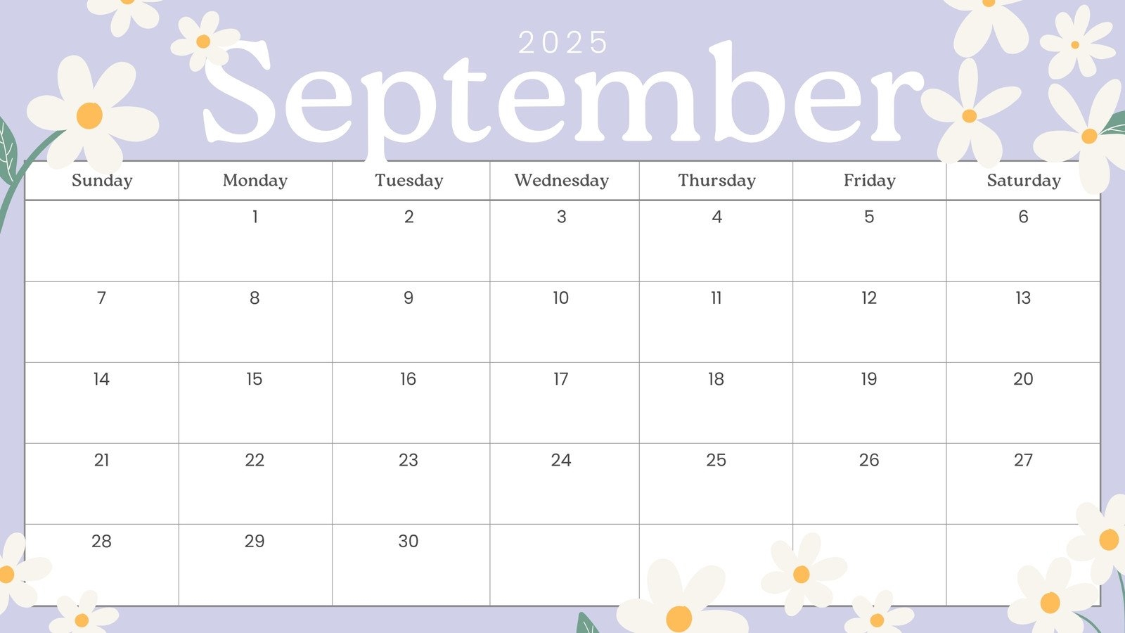 Free And Customizable September Templates