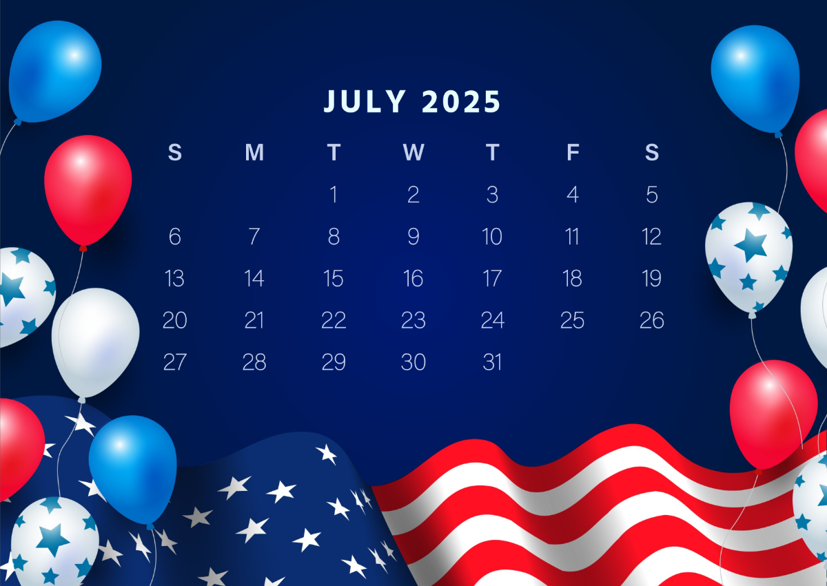 2025 July Calendar Wallpaper 2025 July Calendar Wallpaper
