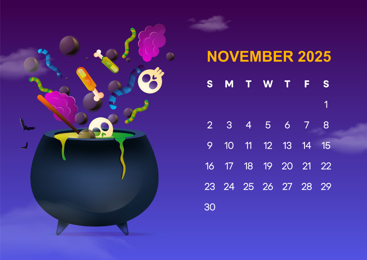 Wallpaper Calendar November 2025