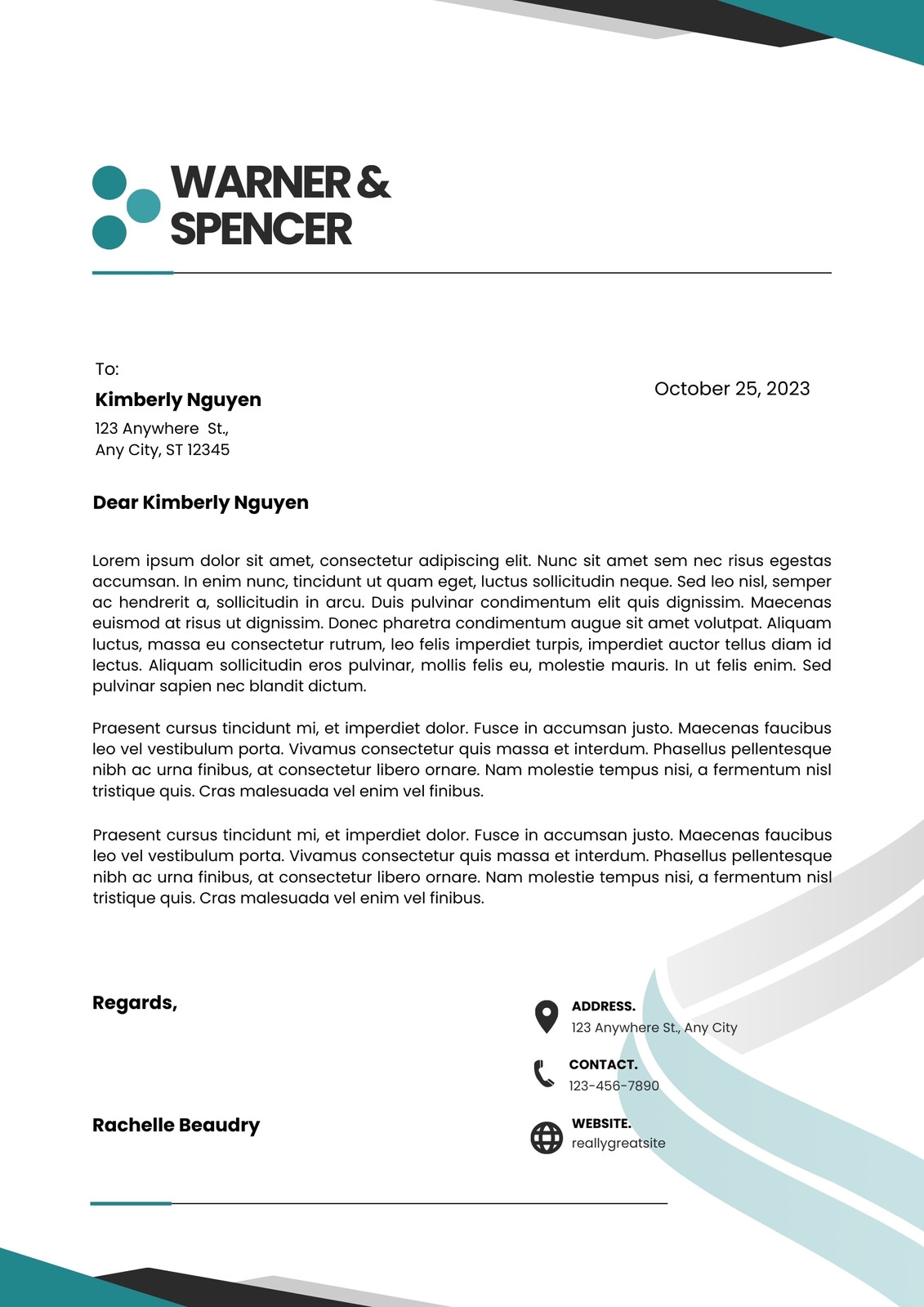 Free Printable Letterhead Template