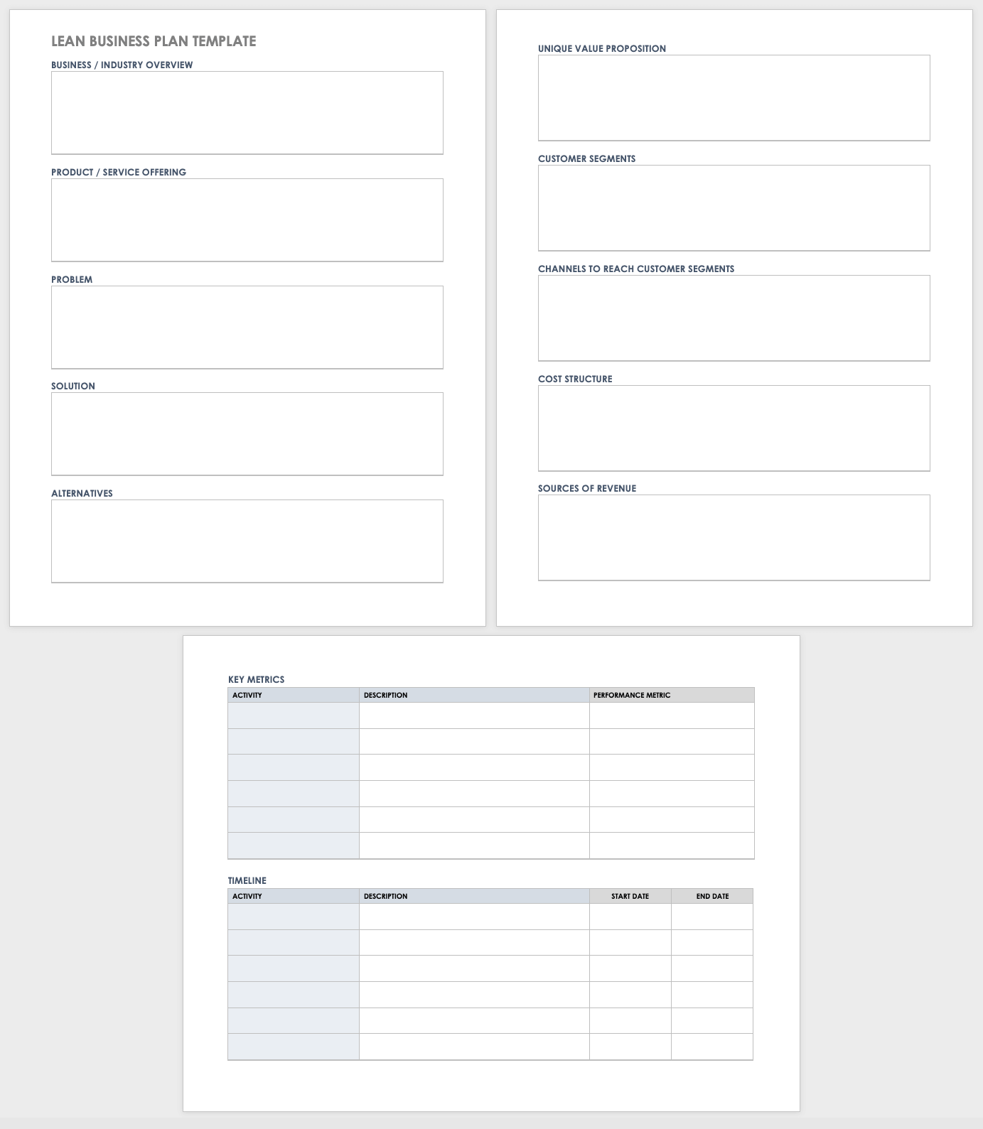 Printable Business Plan Template Free Printable Business Plan Template Free