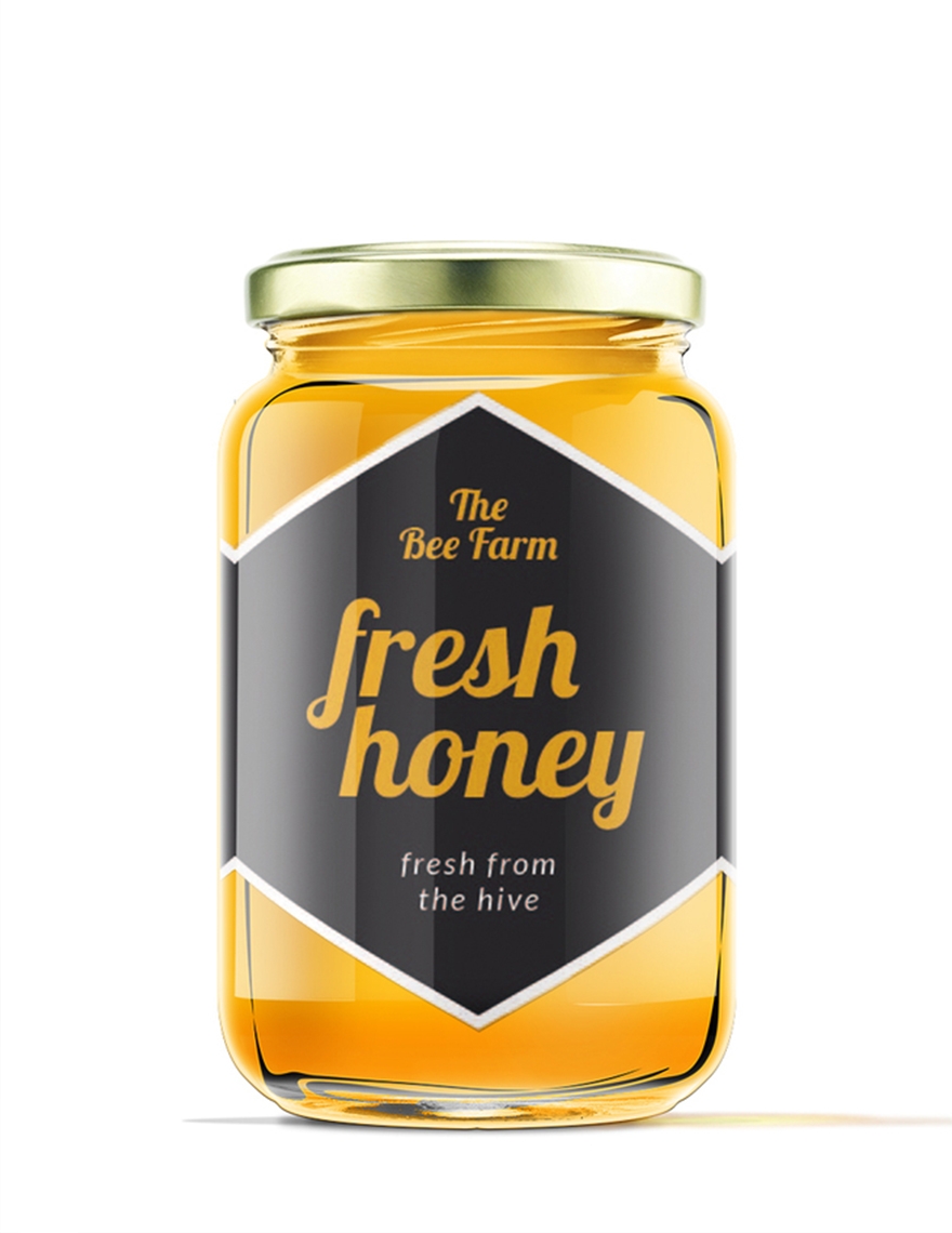 Honey Jar Label Template In Pages Publisher Illustrator Word Photoshop Download Template