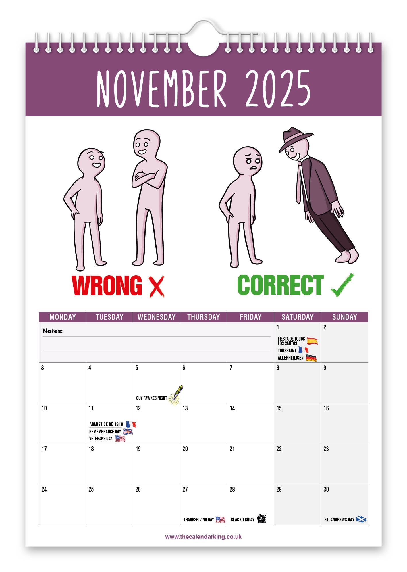Small November 2025 Calendar
