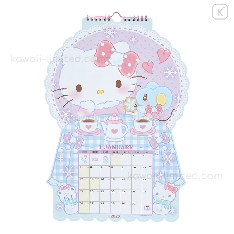 Japan Sanrio Original Die cut Calendar Hello Kitty 2025