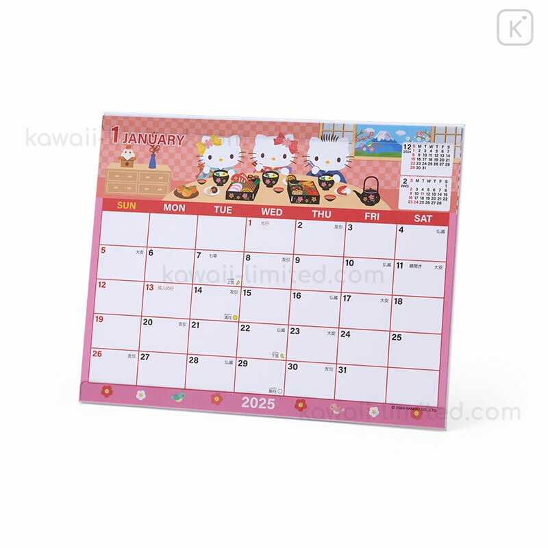 Japan Sanrio Original Sheet Calendar Hello Kitty 2025