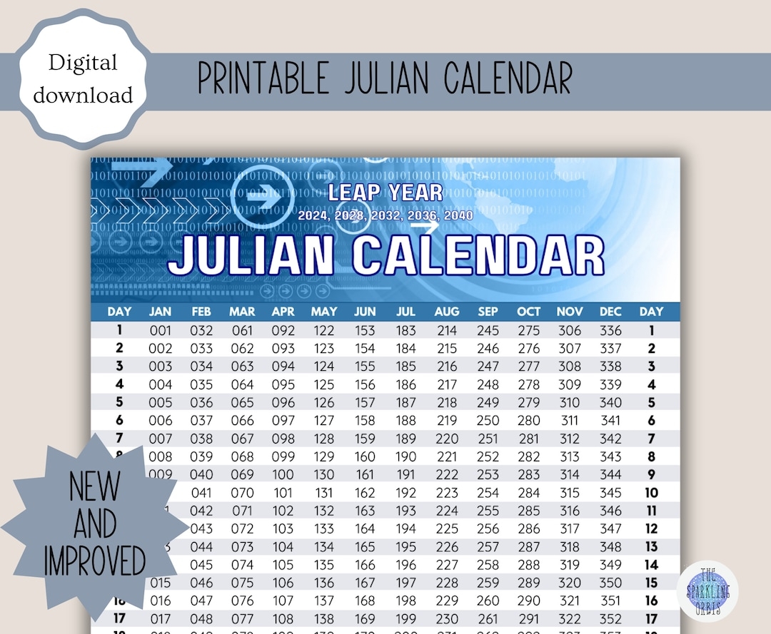 The Julian Calendar 2025