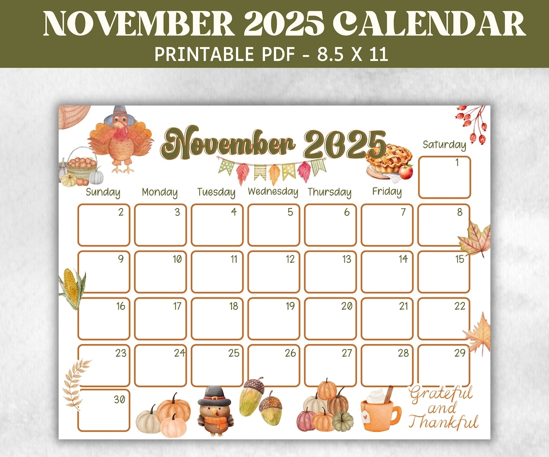 November 28 2025 Calendar