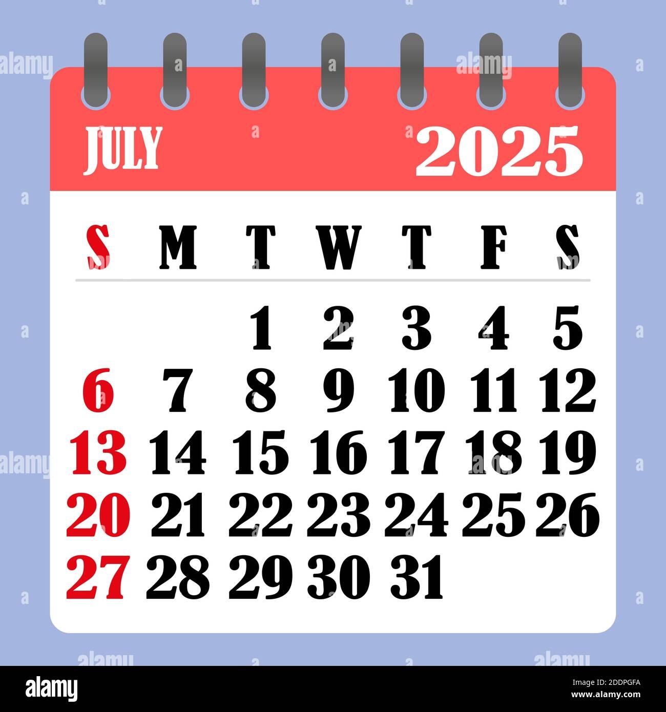 8 July 2025 Calendar