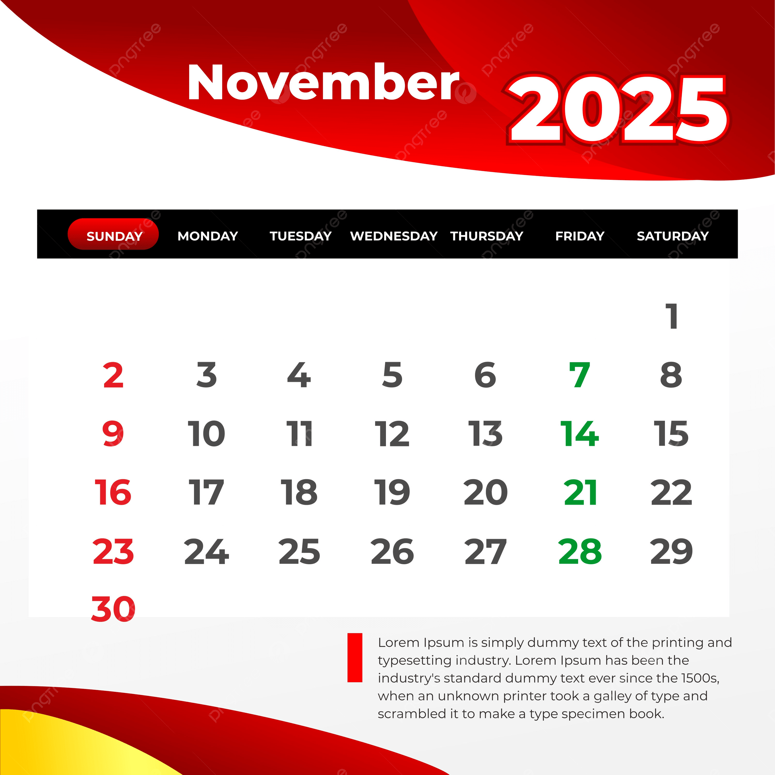 November 2025 Desk Calendar Vector Template Download On Pngtree