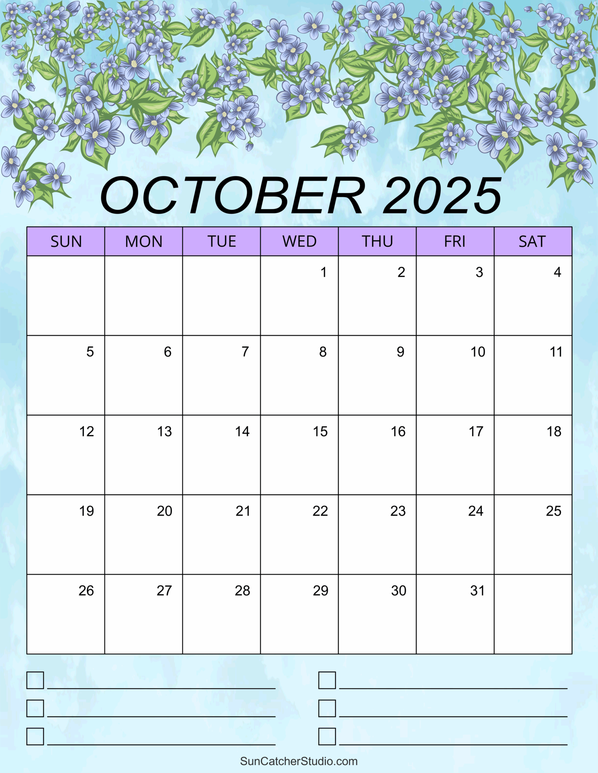 October 2025 Events Calendar