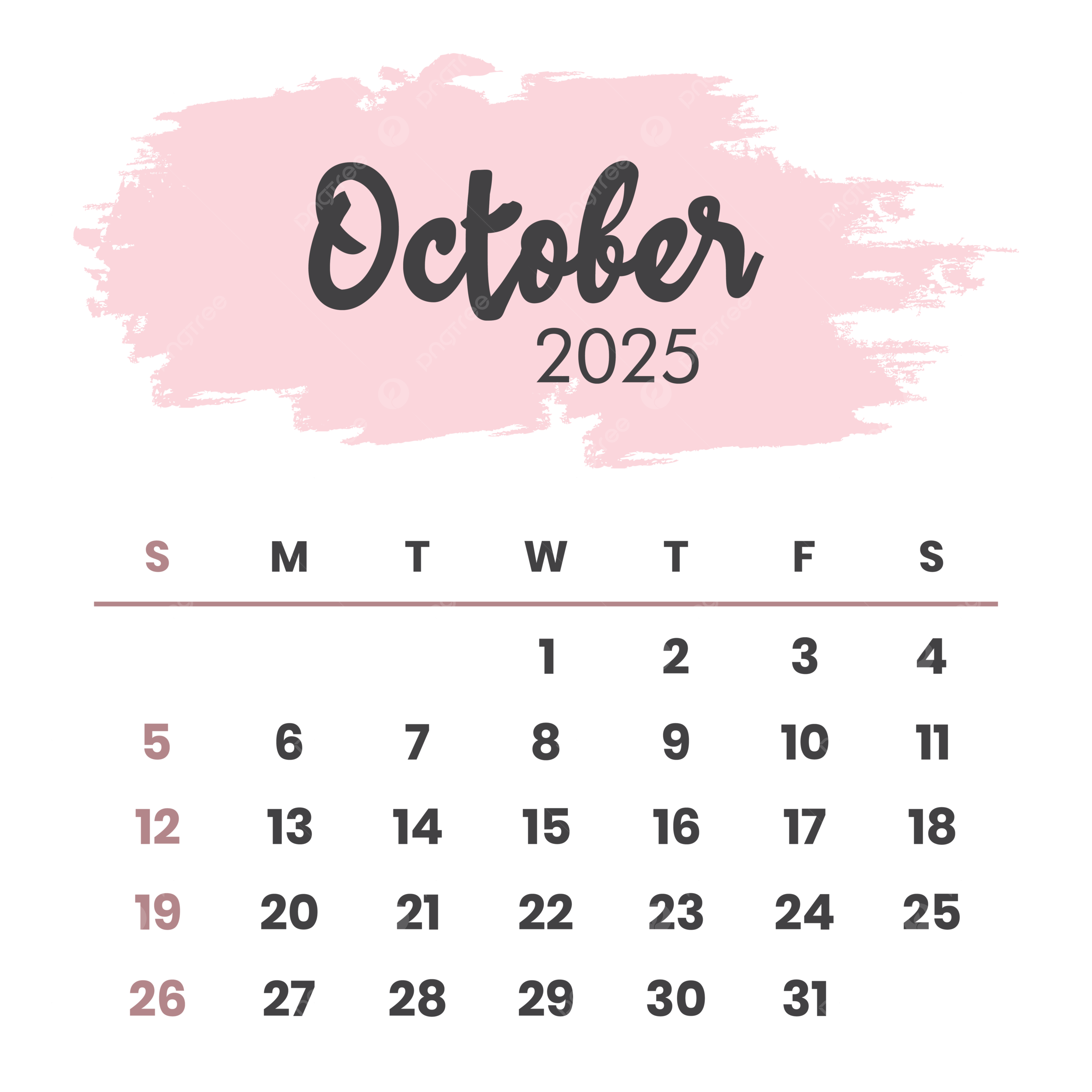 October Calendar 2025 Events