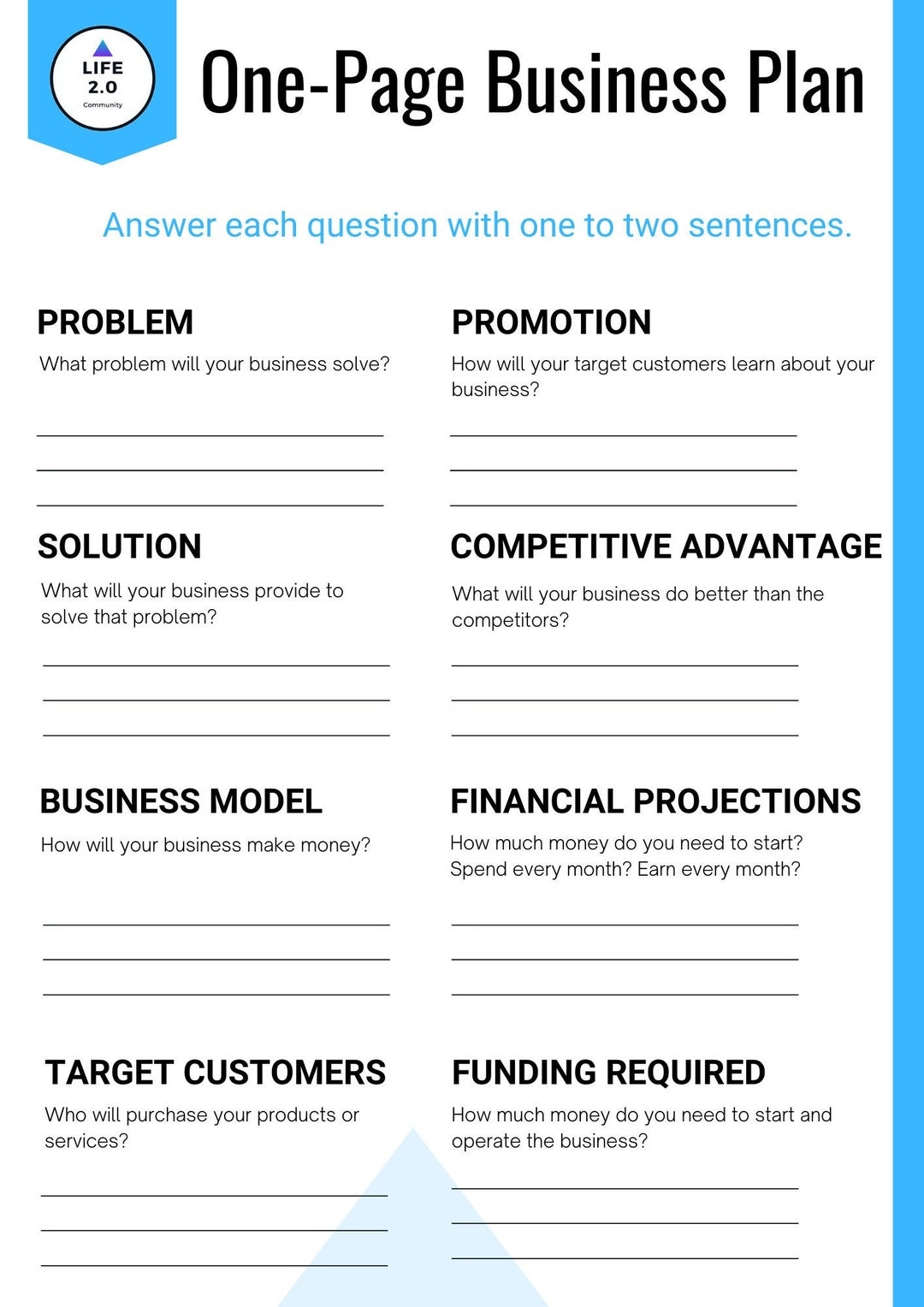 One Page Business Plan Business Plan Template Business Planner Business Plan Pdf Etsy One Page Business Plan Business Plan Template Business Planner Business Plan Pdf Etsy