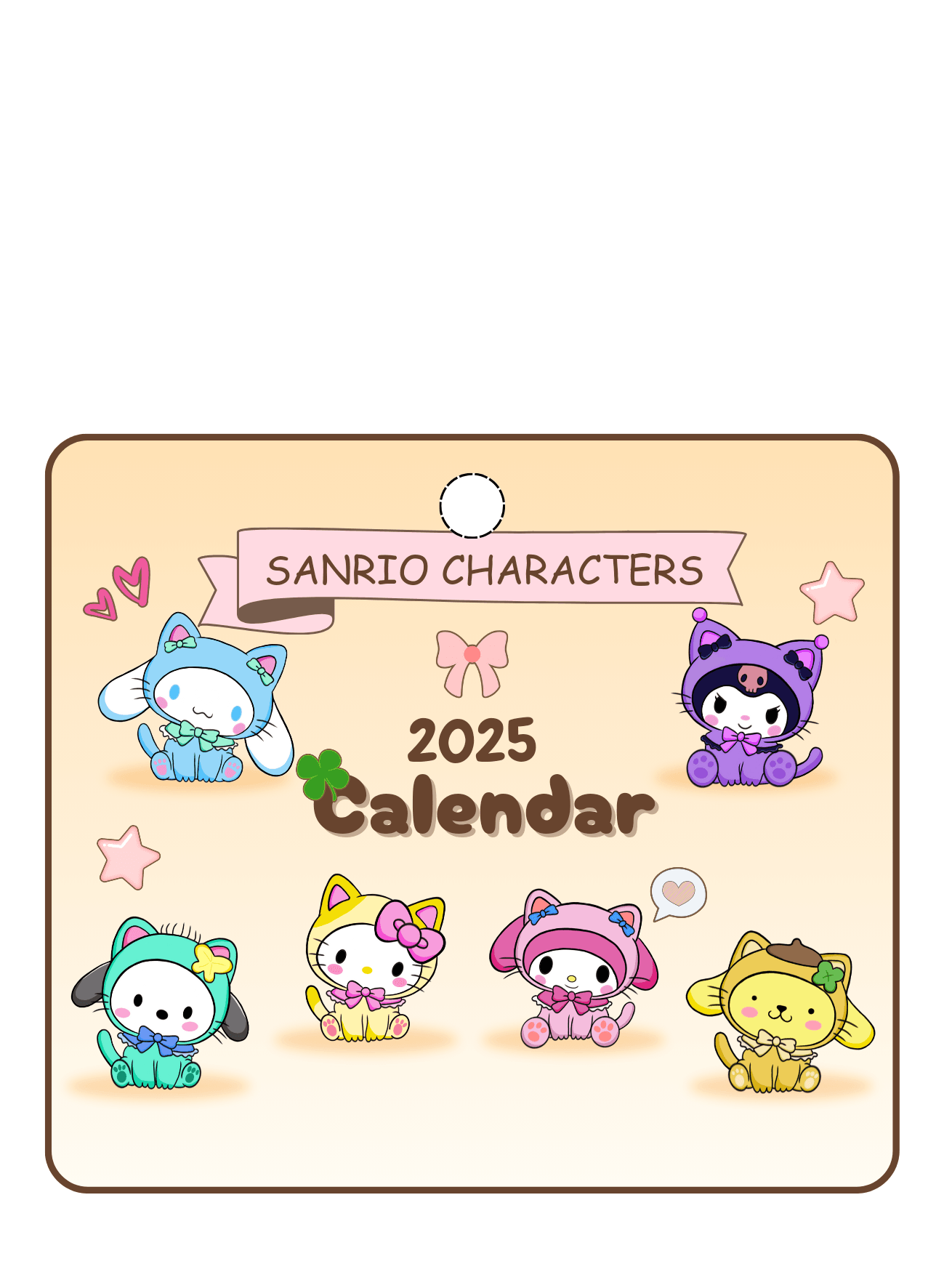 Sanrio Calendar 2025 November Sanrio Calendar 2025 November