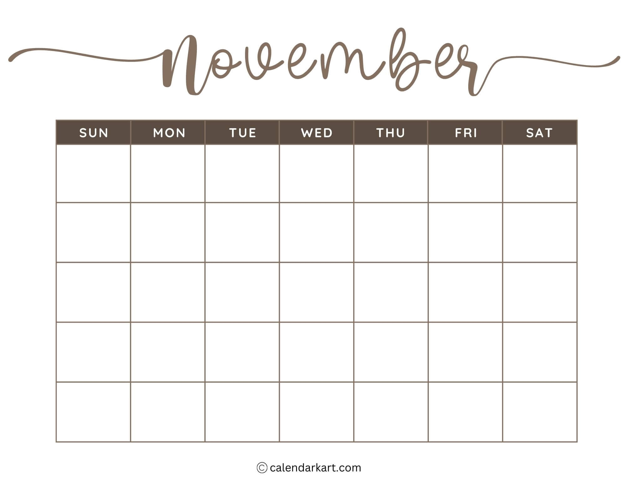 Printable Monthly Weekly And Yearly Blank Calendar Templates