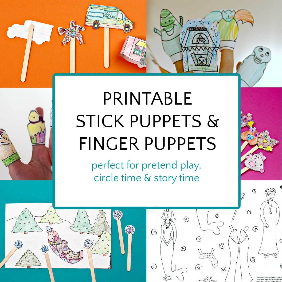 Free Printable Stick Puppets Templates