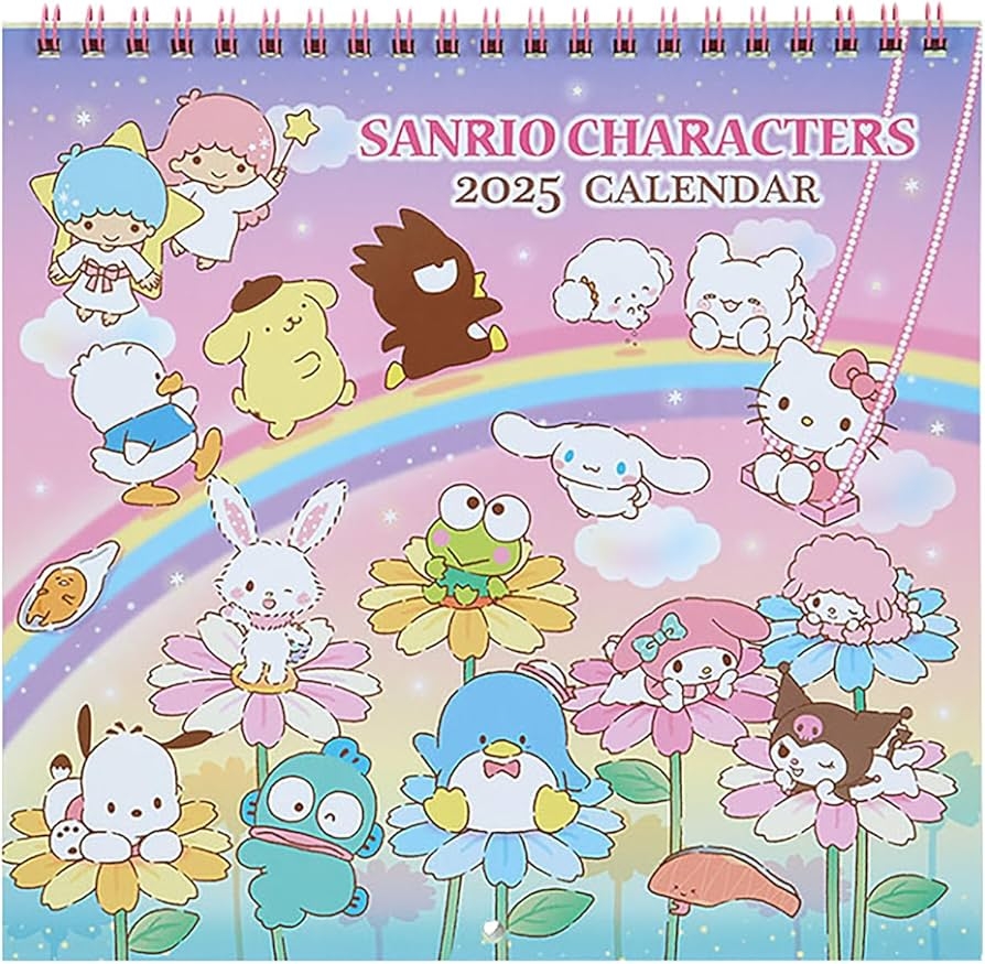 Sanrio 452882 2025 Sanrio Characters Wall Calendar M Amazon sg Office Products